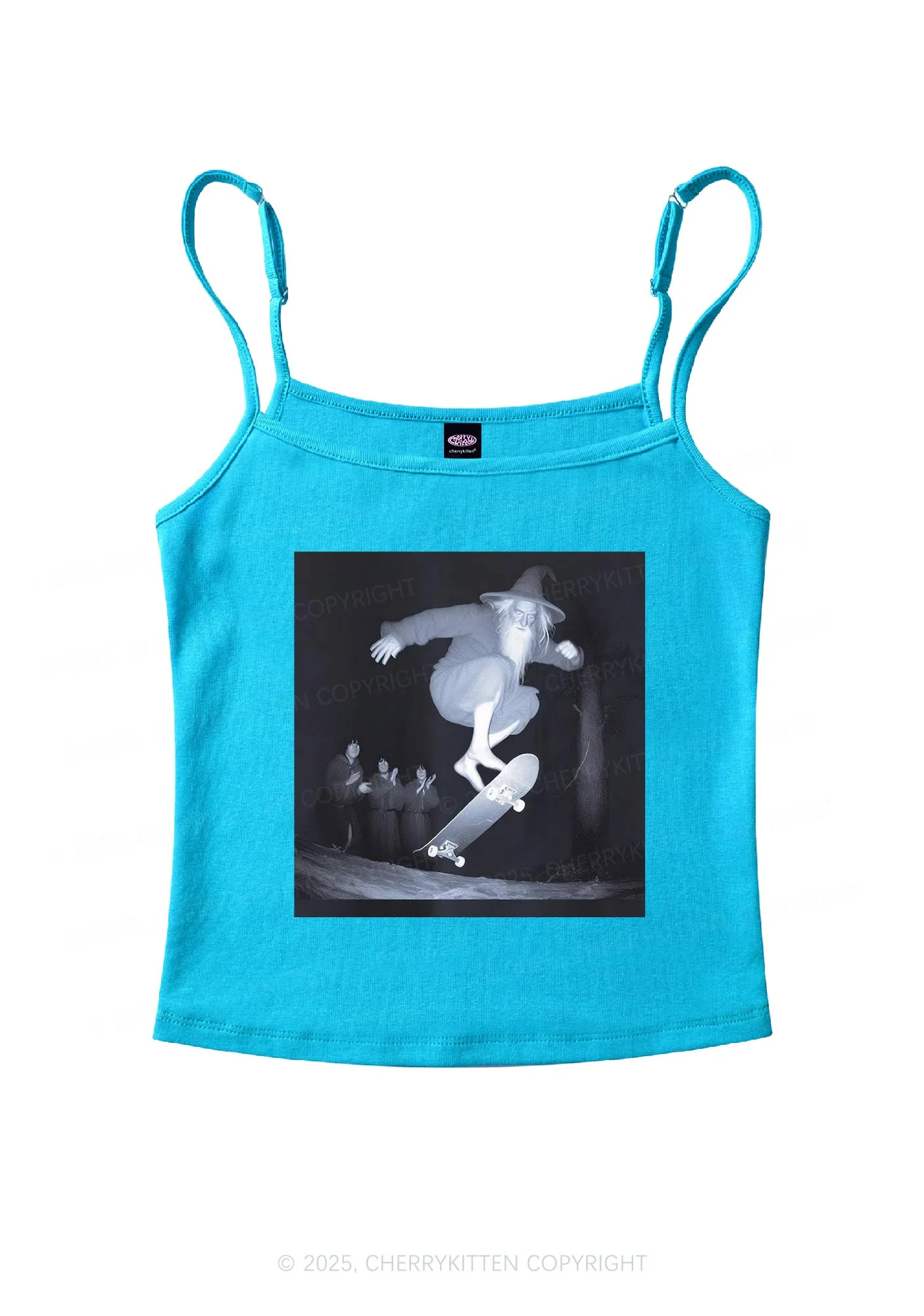 Skating Wizard Y2K Spaghetti Strap Cami Cherrykitten - Image 5