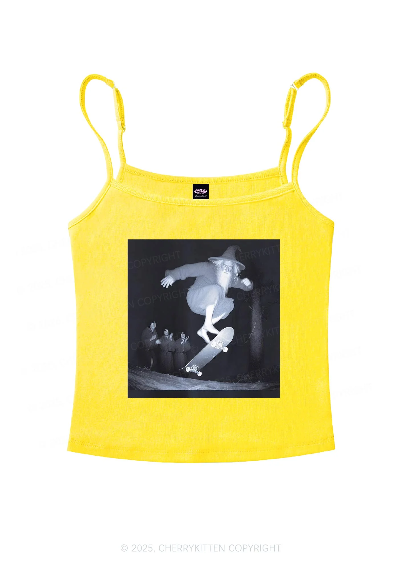 Skating Wizard Y2K Spaghetti Strap Cami Cherrykitten - Image 7