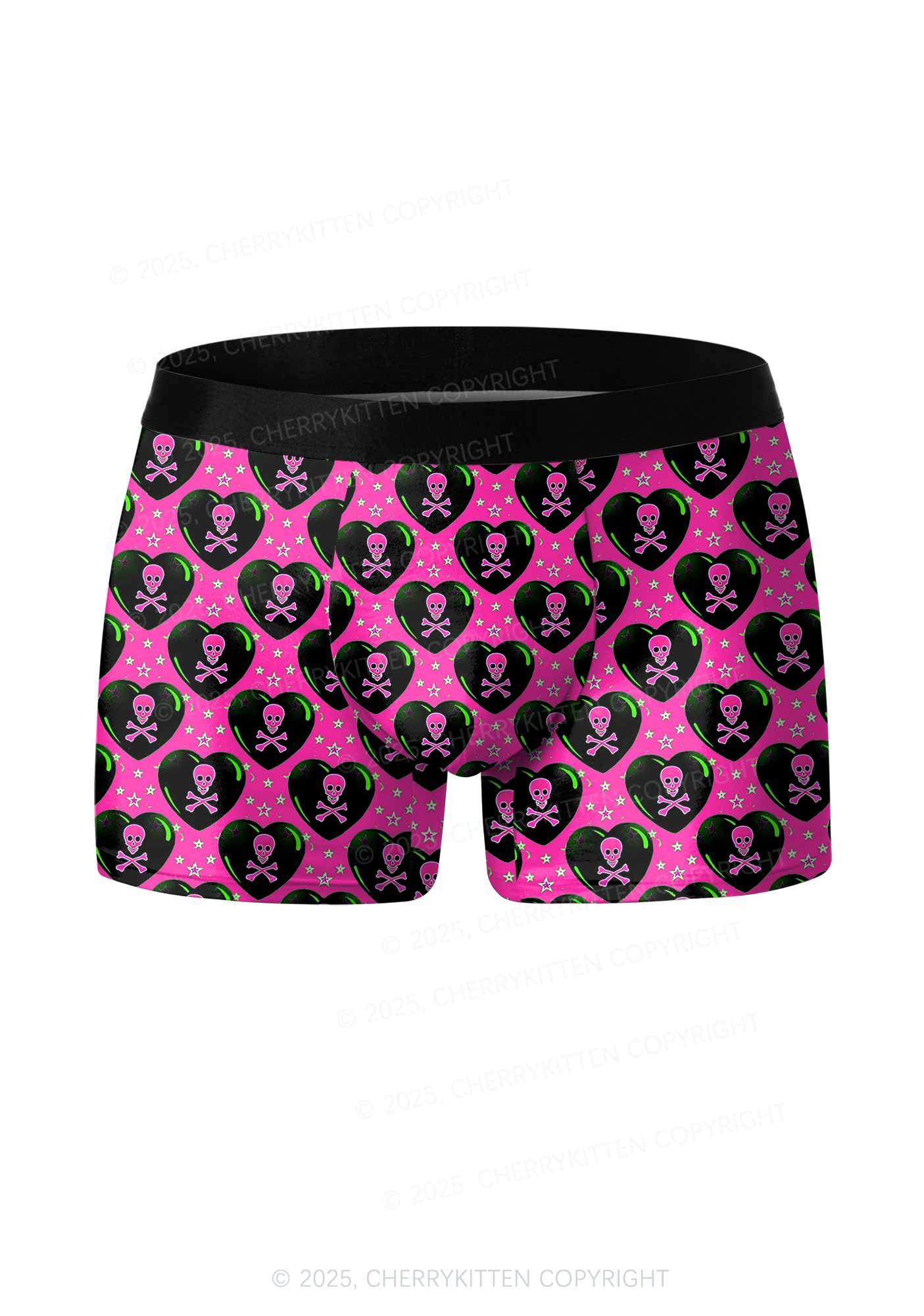 Skeleton Deluxe Valentine's Day Y2K Print Couples Boxer Briefs Set Cherrykitten - Image 2