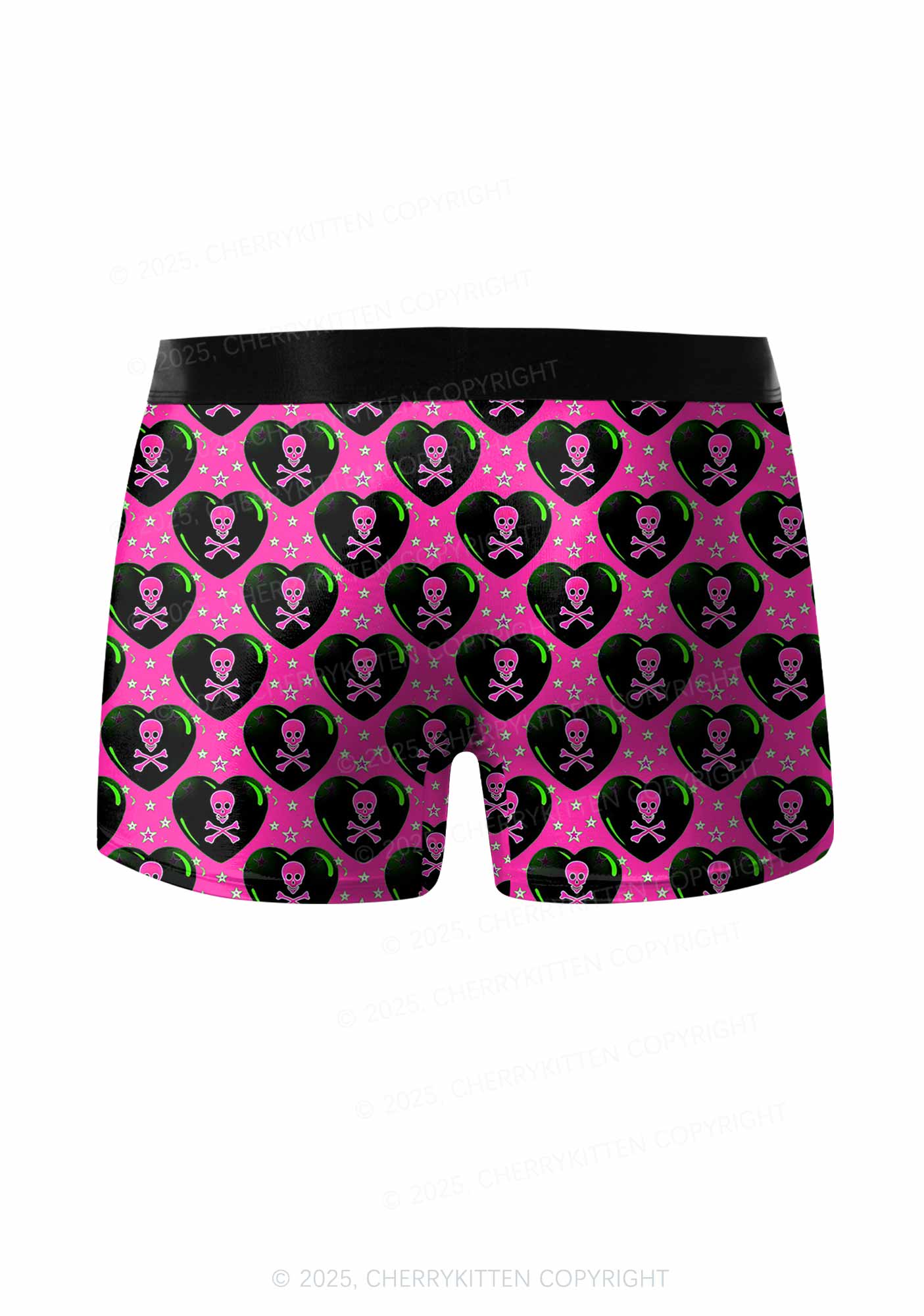 Skeleton Deluxe Valentine's Day Y2K Print Couples Boxer Briefs Set Cherrykitten - Image 3