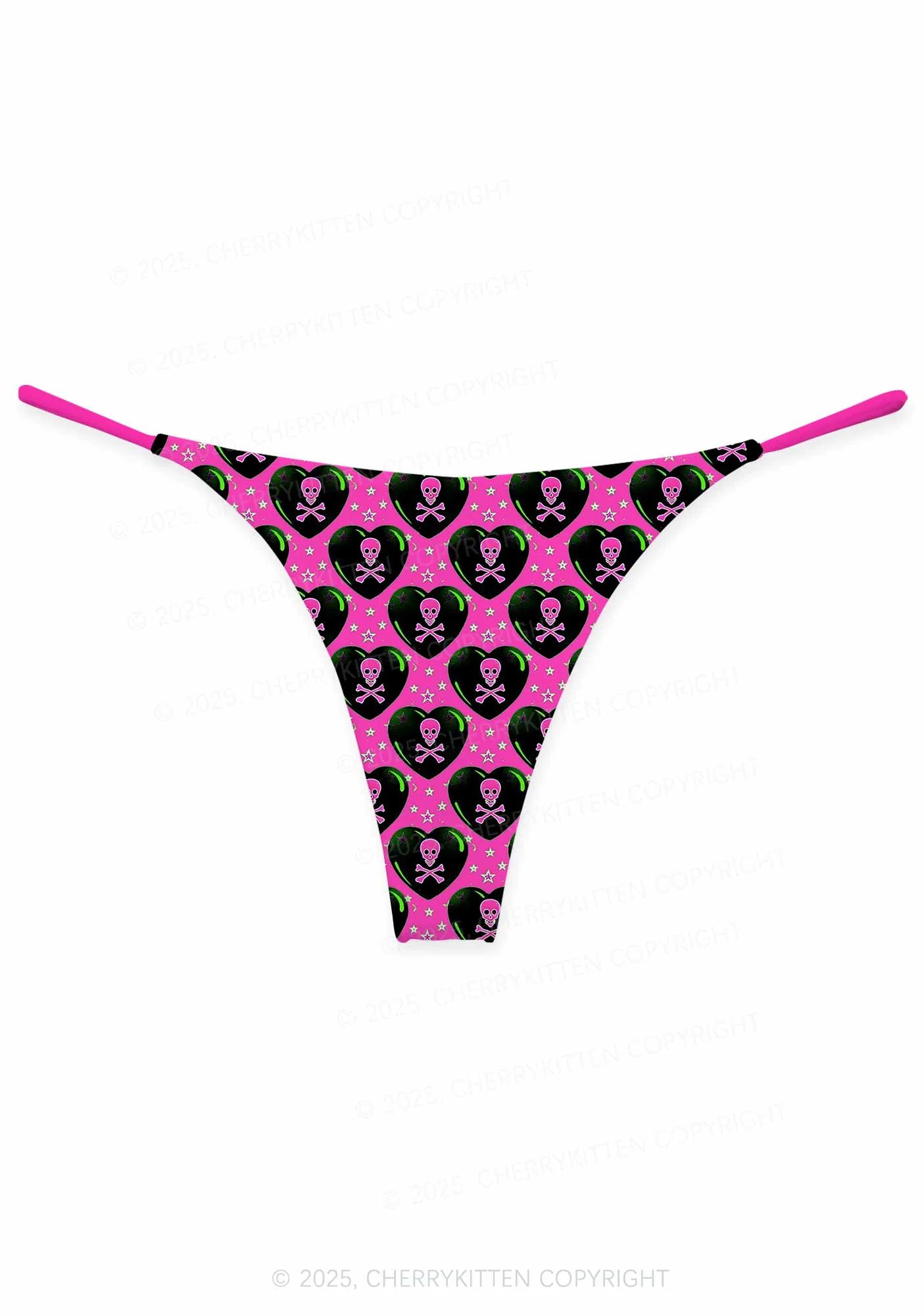 Skeleton Deluxe Valentine's Day Y2K Print Couples Boxer Thong Set Cherrykitten - Image 2