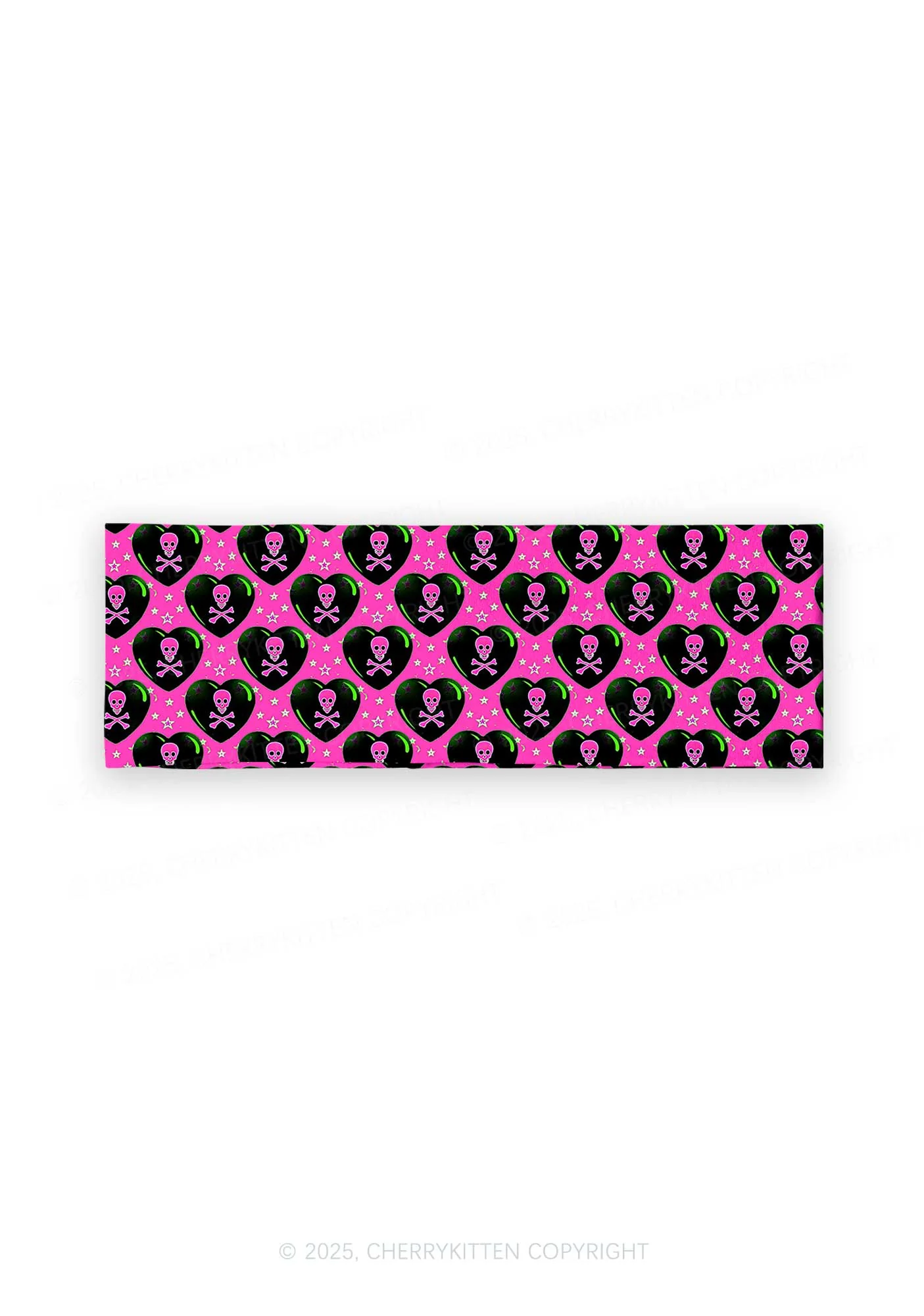 Skeleton Deluxe Valentine's Day Y2K Print Headband Cherrykitten - Image 2