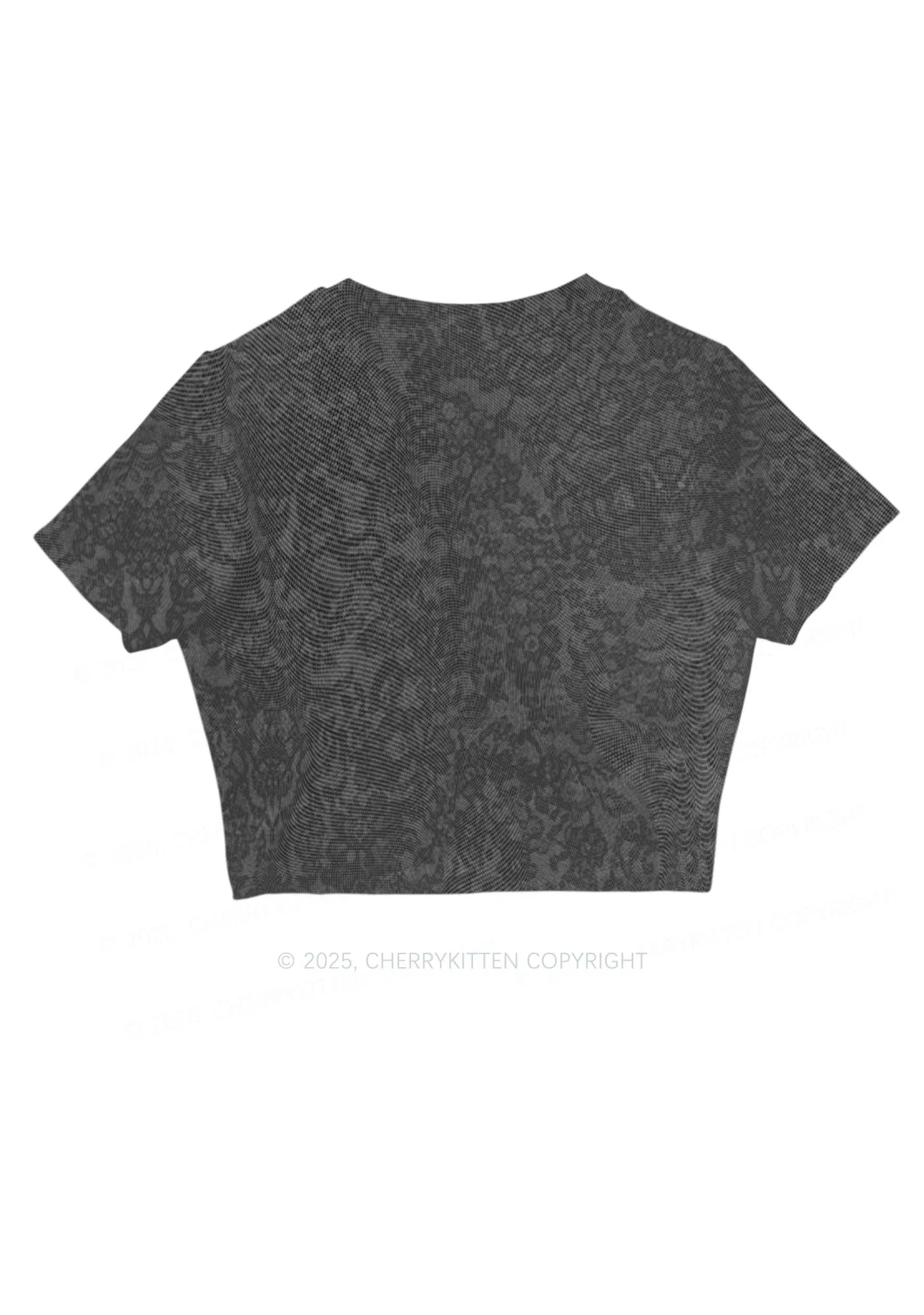 Skeleton Hand Txts Y2K Mesh Crop Top Cherrykitten - Image 5