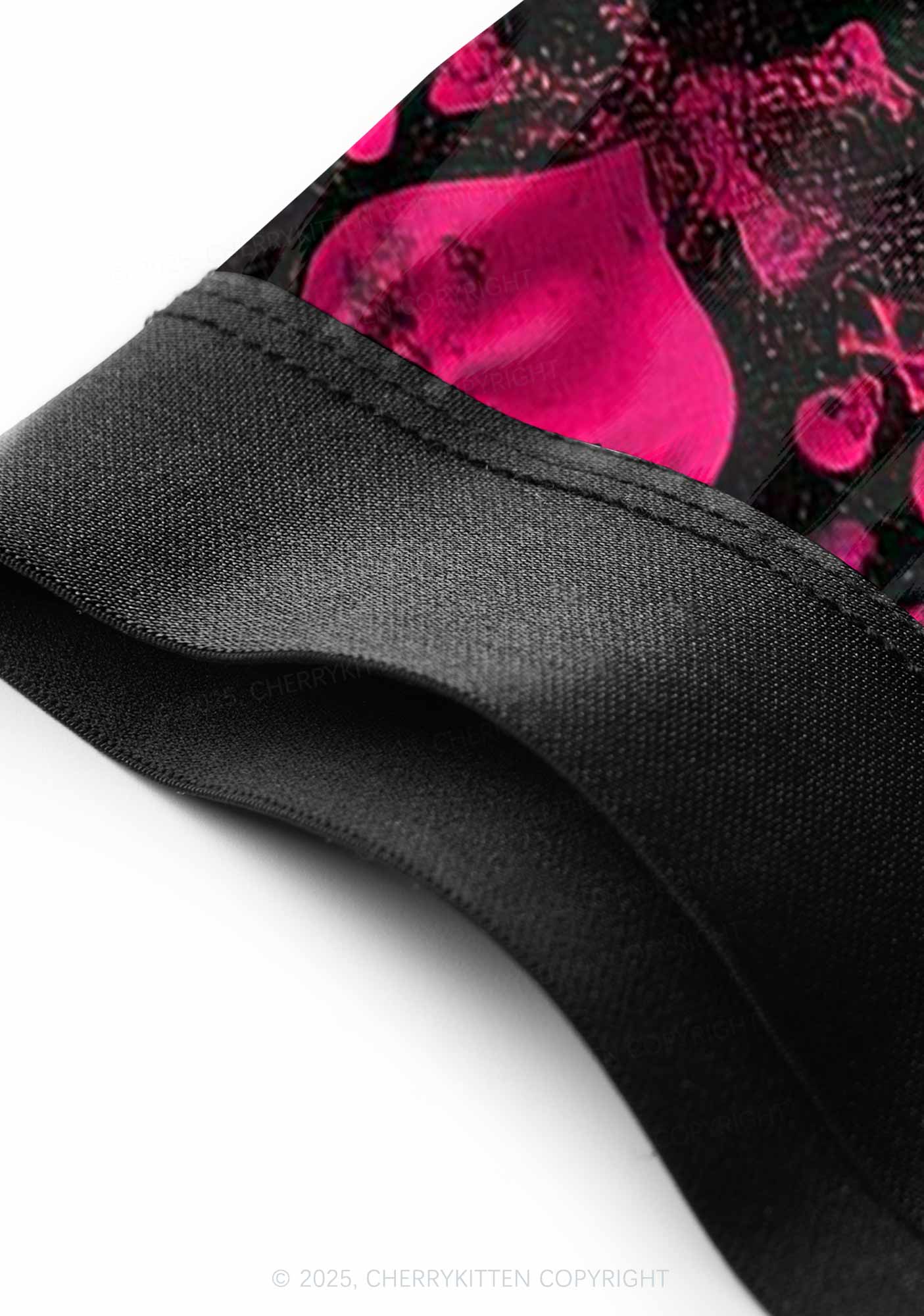 Skeleton Pink Love Valentine's Day Y2K Print Couples Boxer Briefs Set Cherrykitten - Image 4
