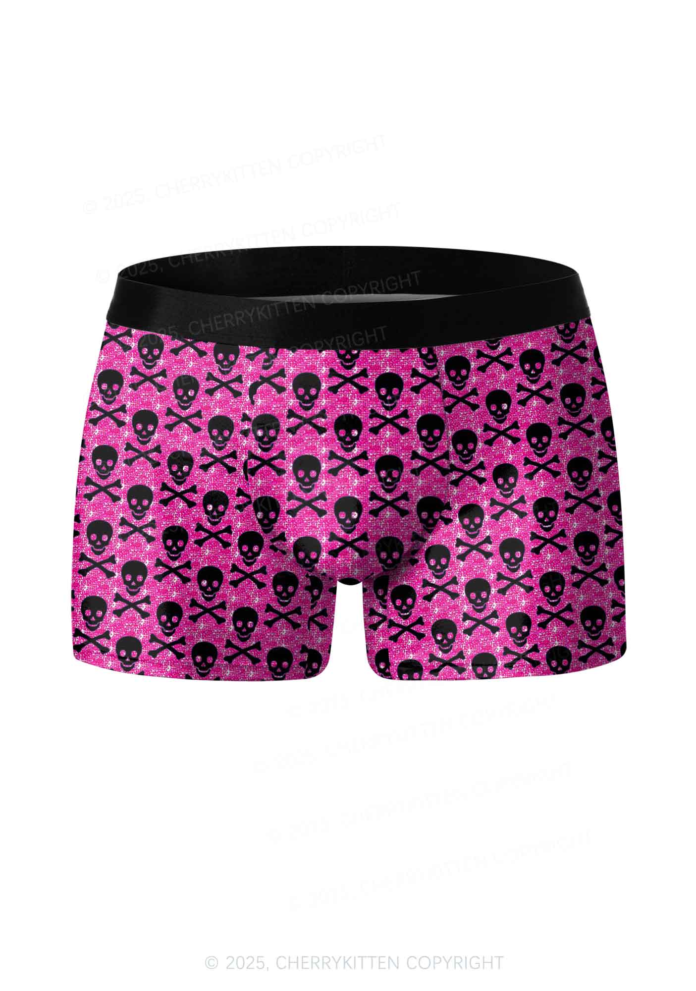 Skeleton Squad Valentine's Day Y2K Print Couples Boxer Briefs Set Cherrykitten - Image 2