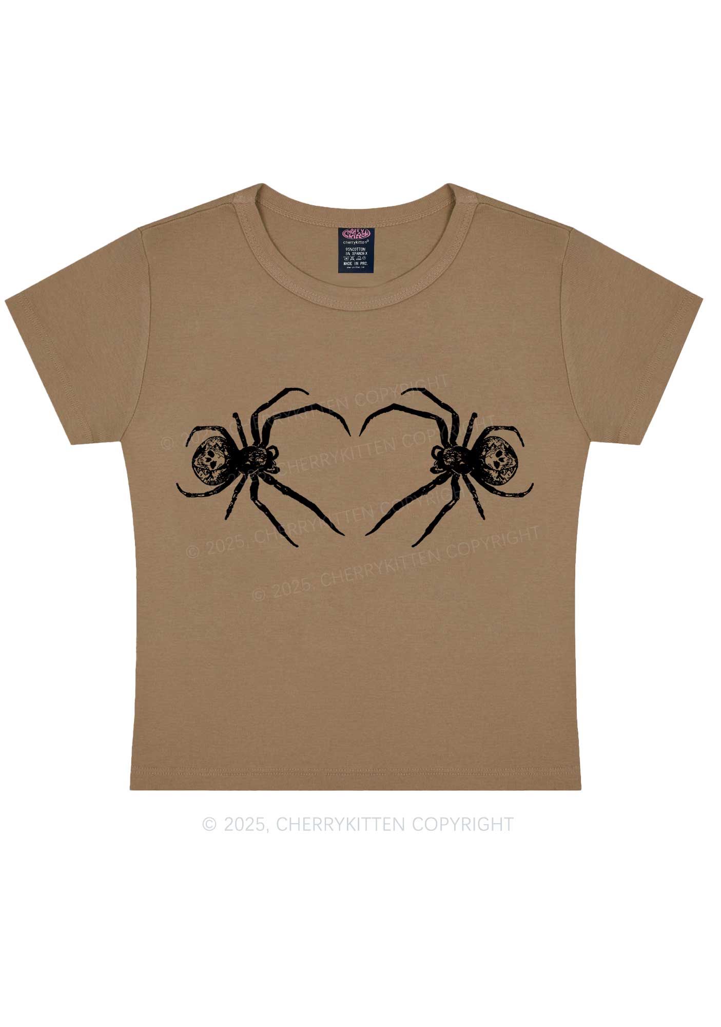 Skull Spider Y2K Baby Tee Cherrykitten - Image 10