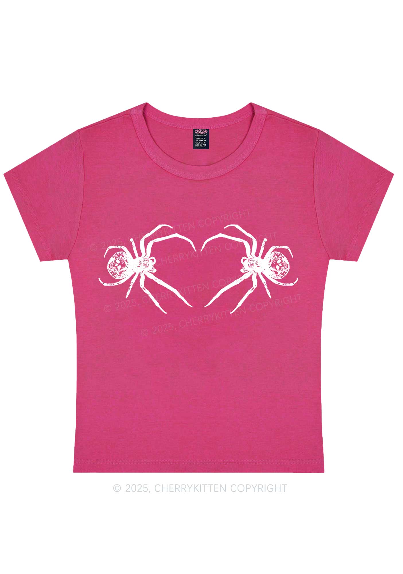 Skull Spider Y2K Baby Tee Cherrykitten - Image 6