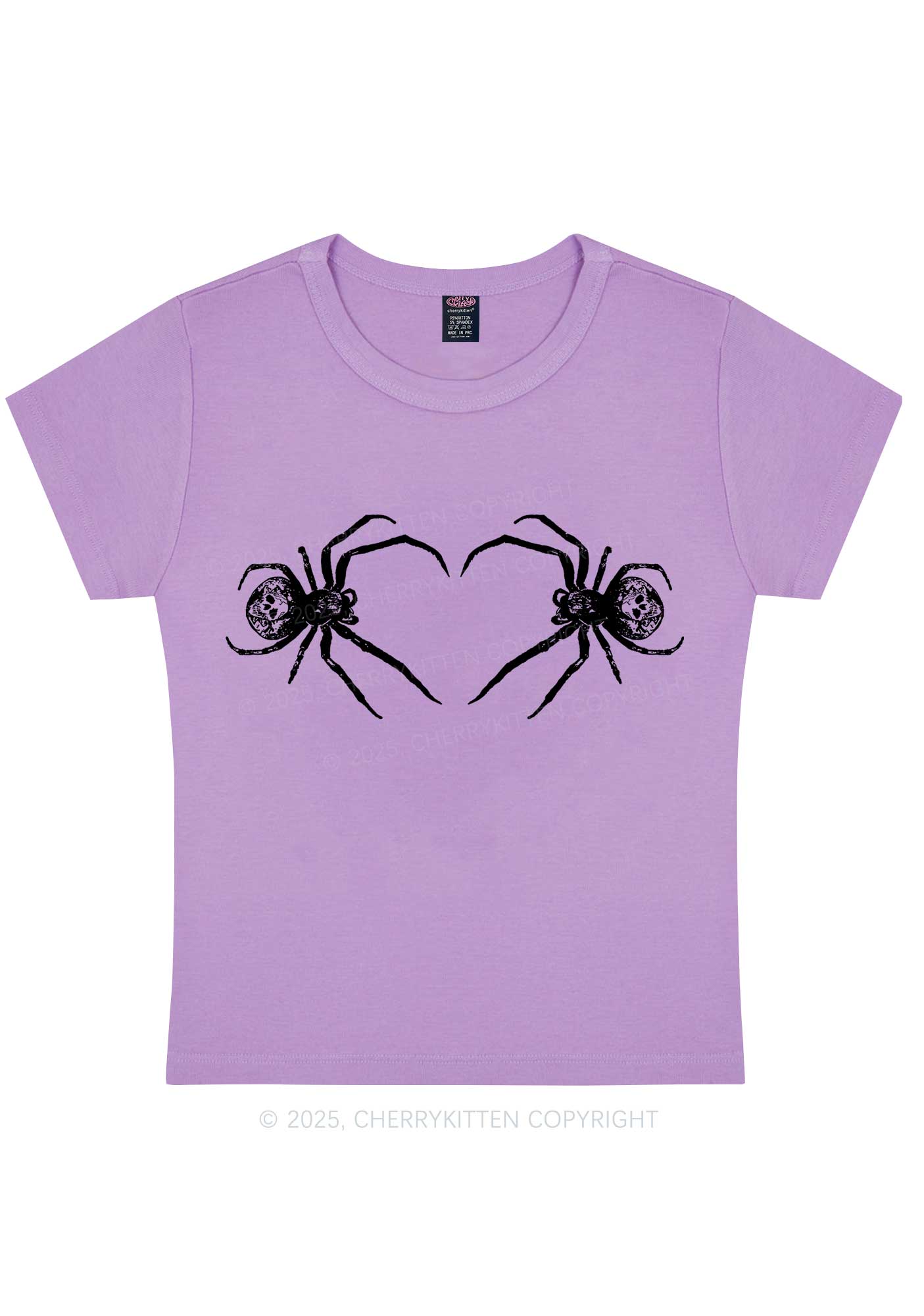 Skull Spider Y2K Baby Tee Cherrykitten - Image 7