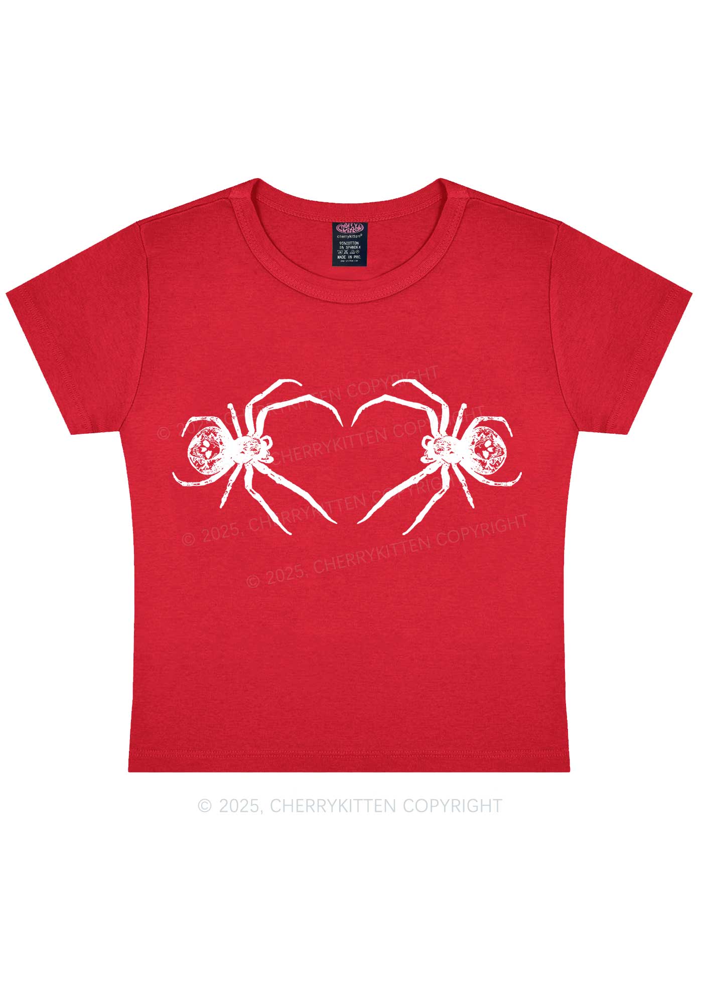 Skull Spider Y2K Baby Tee Cherrykitten - Image 8