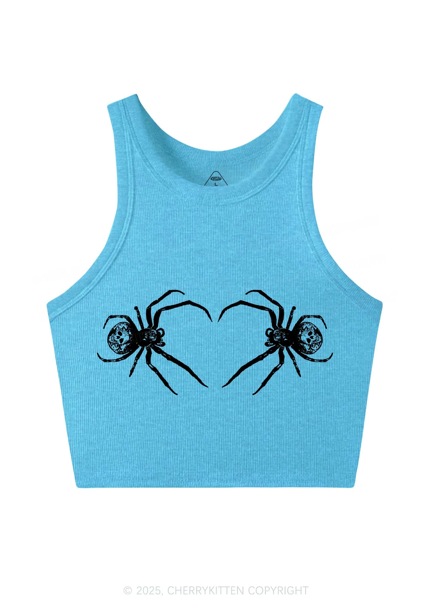 Skull Spider Y2K Crop Tank Top Cherrykitten - Image 4