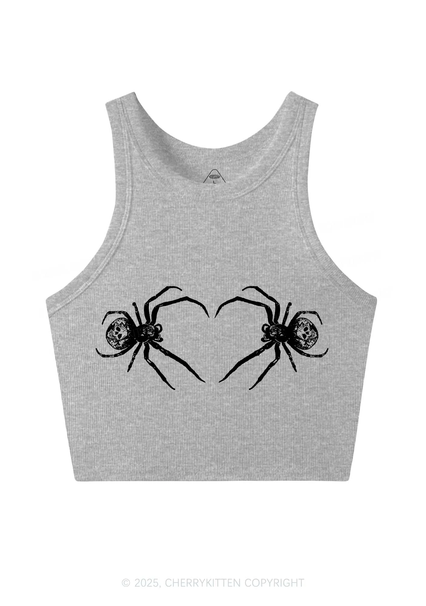 Skull Spider Y2K Crop Tank Top Cherrykitten - Image 5