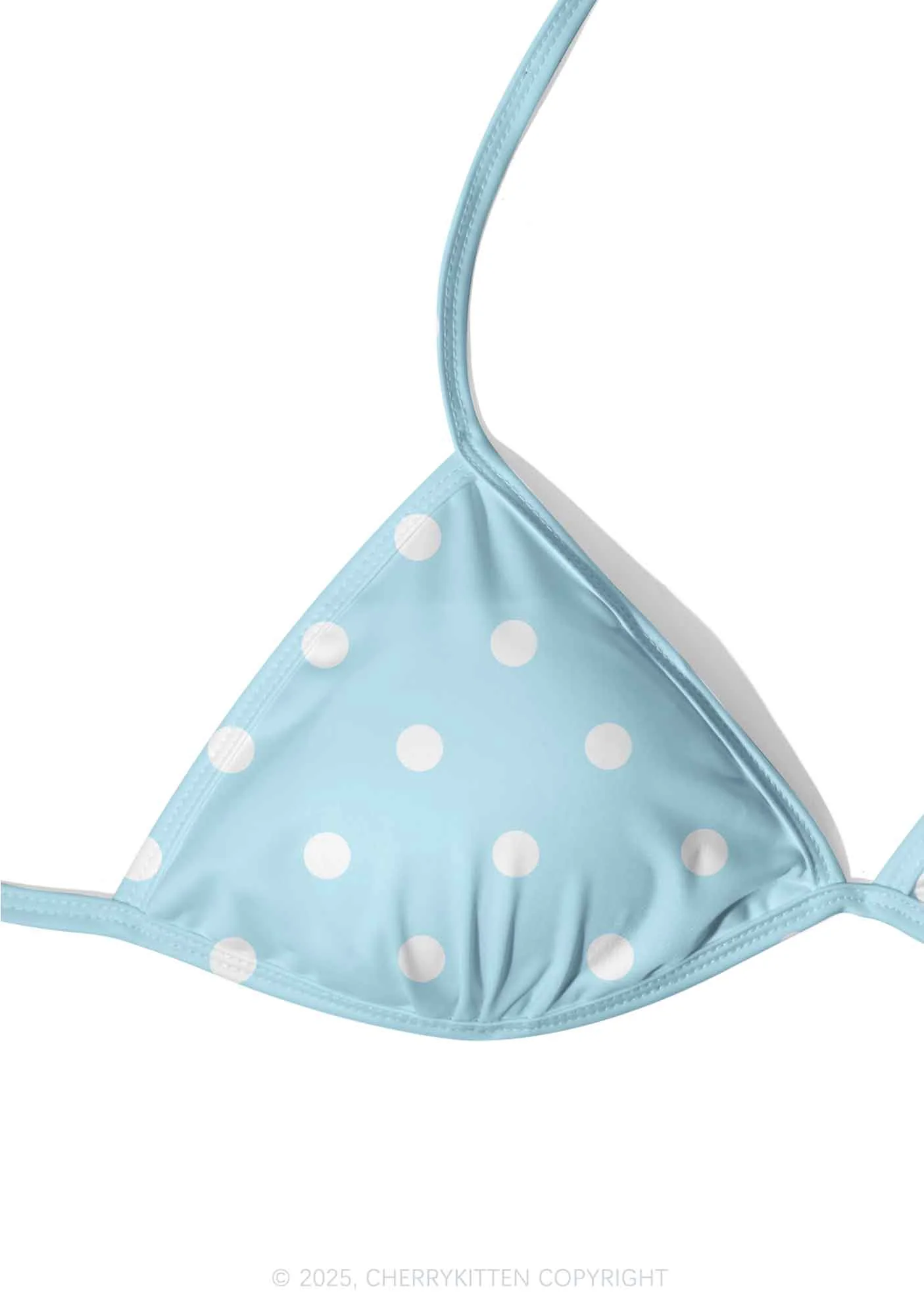 Sky Blue Dots Y2K Print Bikini Set Cherrykitten - Image 4