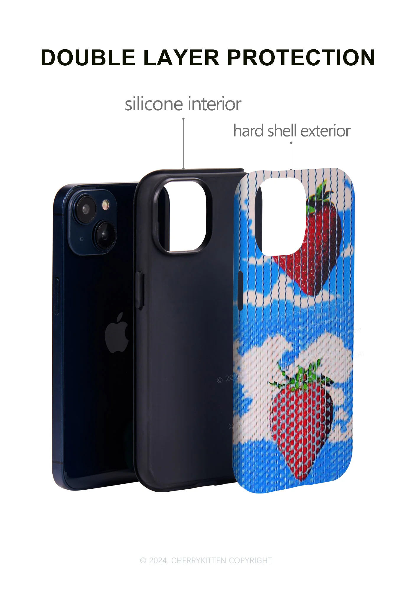 Sky Strawberry Y2K Phone Case Cherrykitten - Image 3