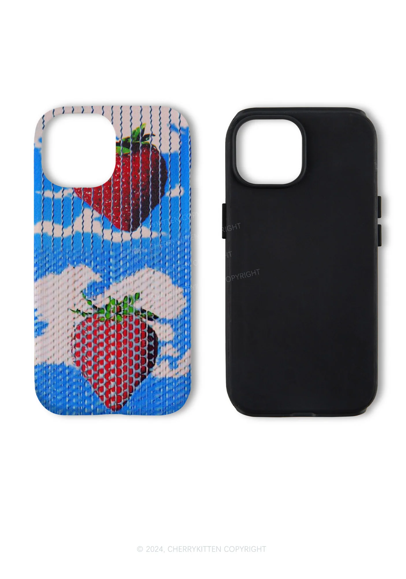 Sky Strawberry Y2K Phone Case Cherrykitten - Image 5