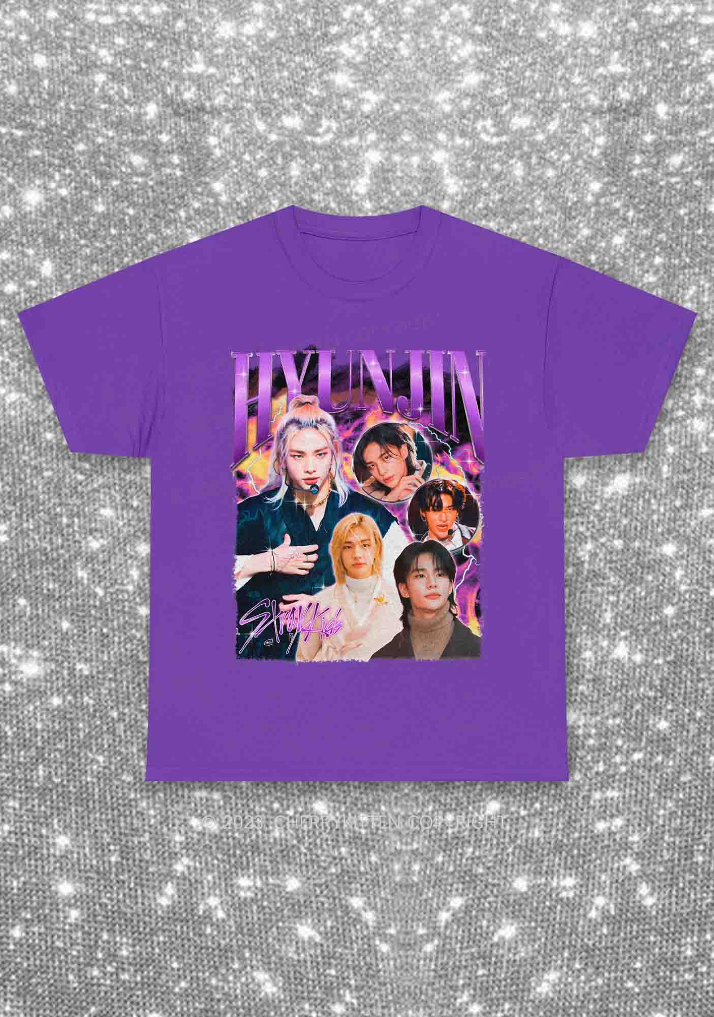 Skz Hyunjin Kpop Y2K Chunky Shirt Cherrykitten - Image 3