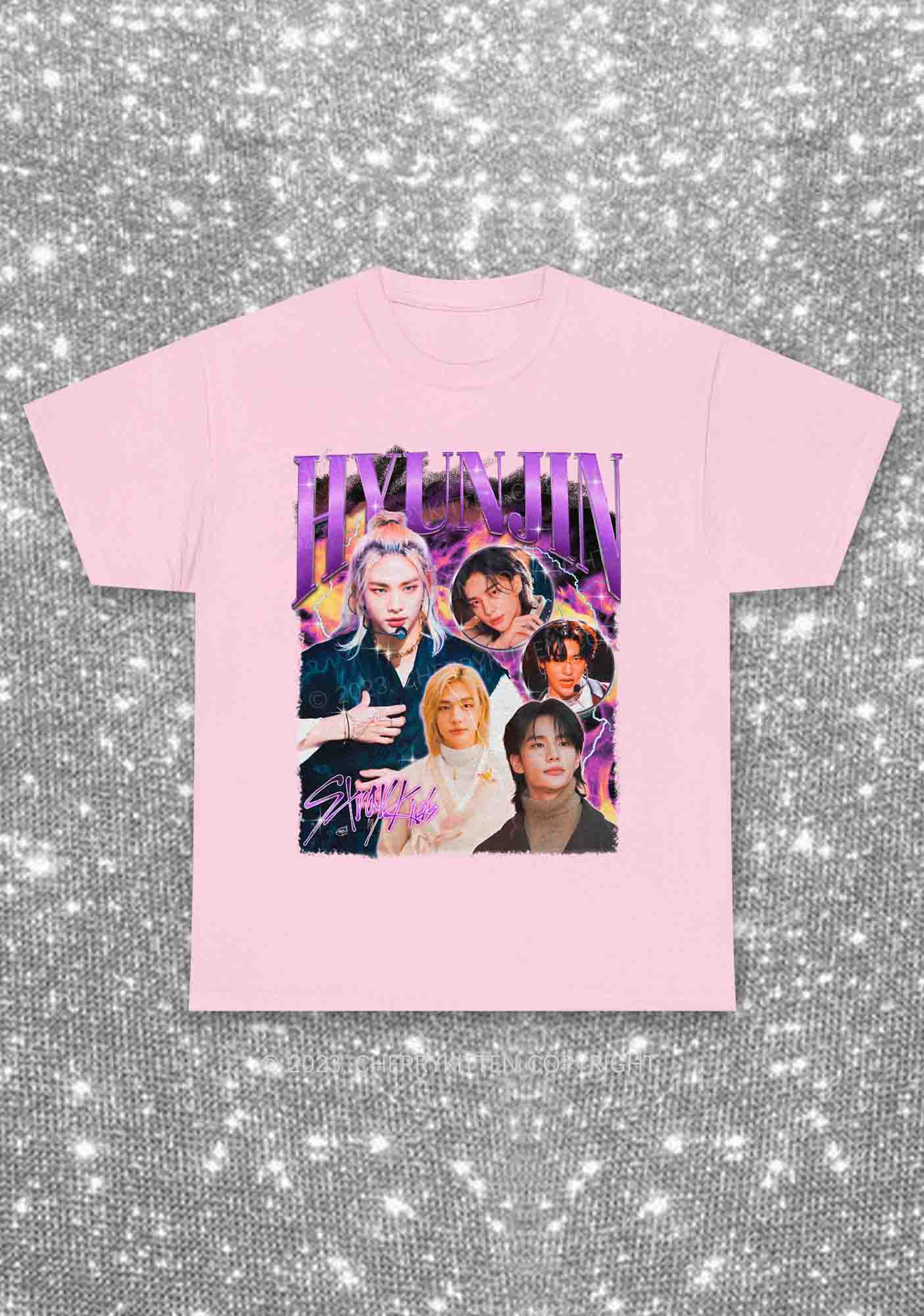 Skz Hyunjin Kpop Y2K Chunky Shirt Cherrykitten - Image 6
