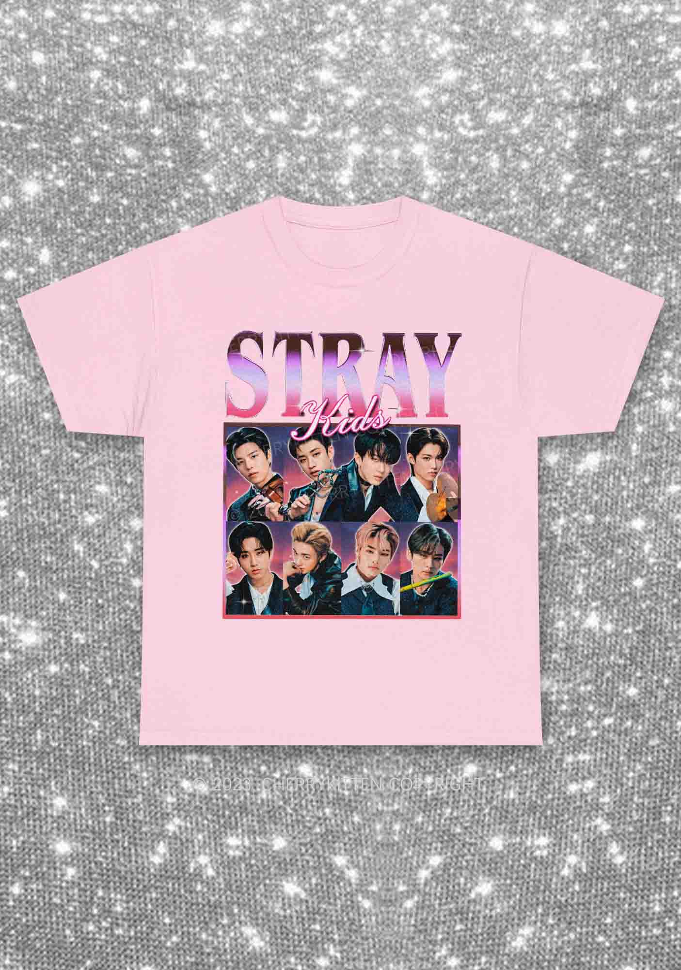 Skz Kpop Retro Y2K Chunky Shirt Cherrykitten - Image 5
