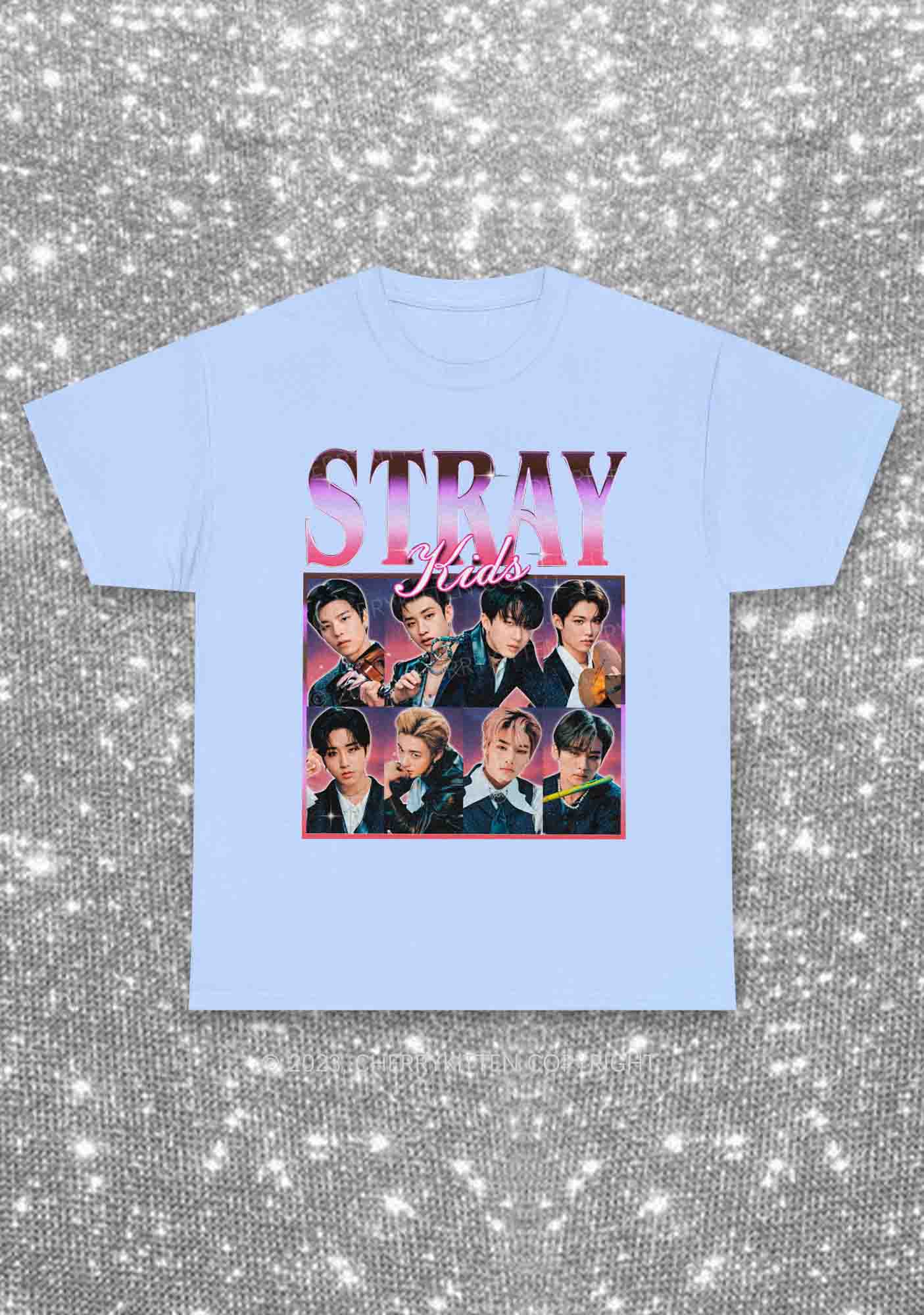 Skz Kpop Retro Y2K Chunky Shirt Cherrykitten - Image 7