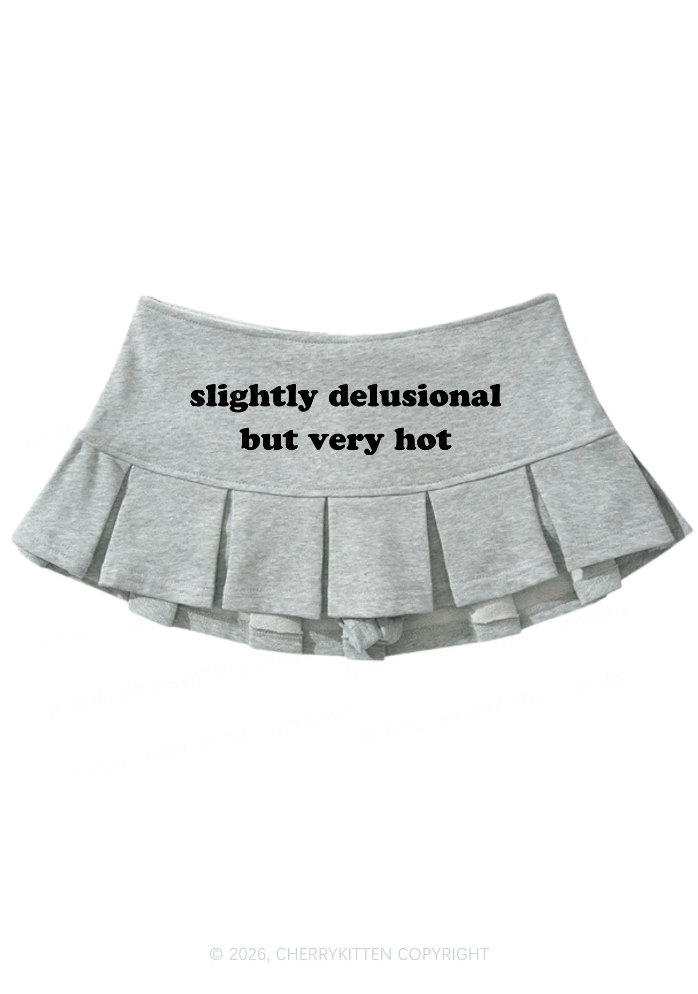 Slightly Delusional But Very Hot Y2K Mini Pleated Skirts Cherrykitten - Image 2