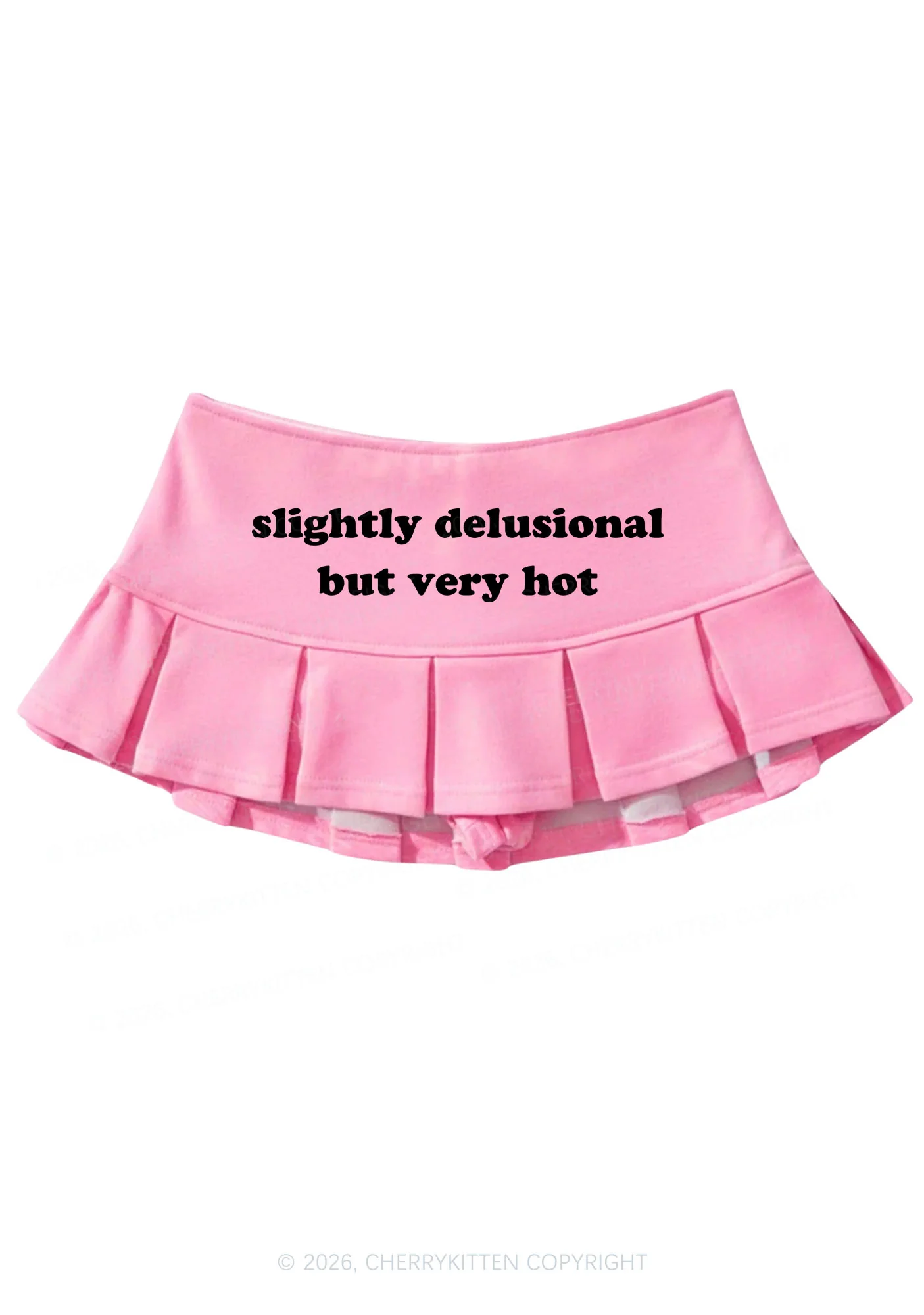 Slightly Delusional But Very Hot Y2K Mini Pleated Skirts Cherrykitten - Image 3