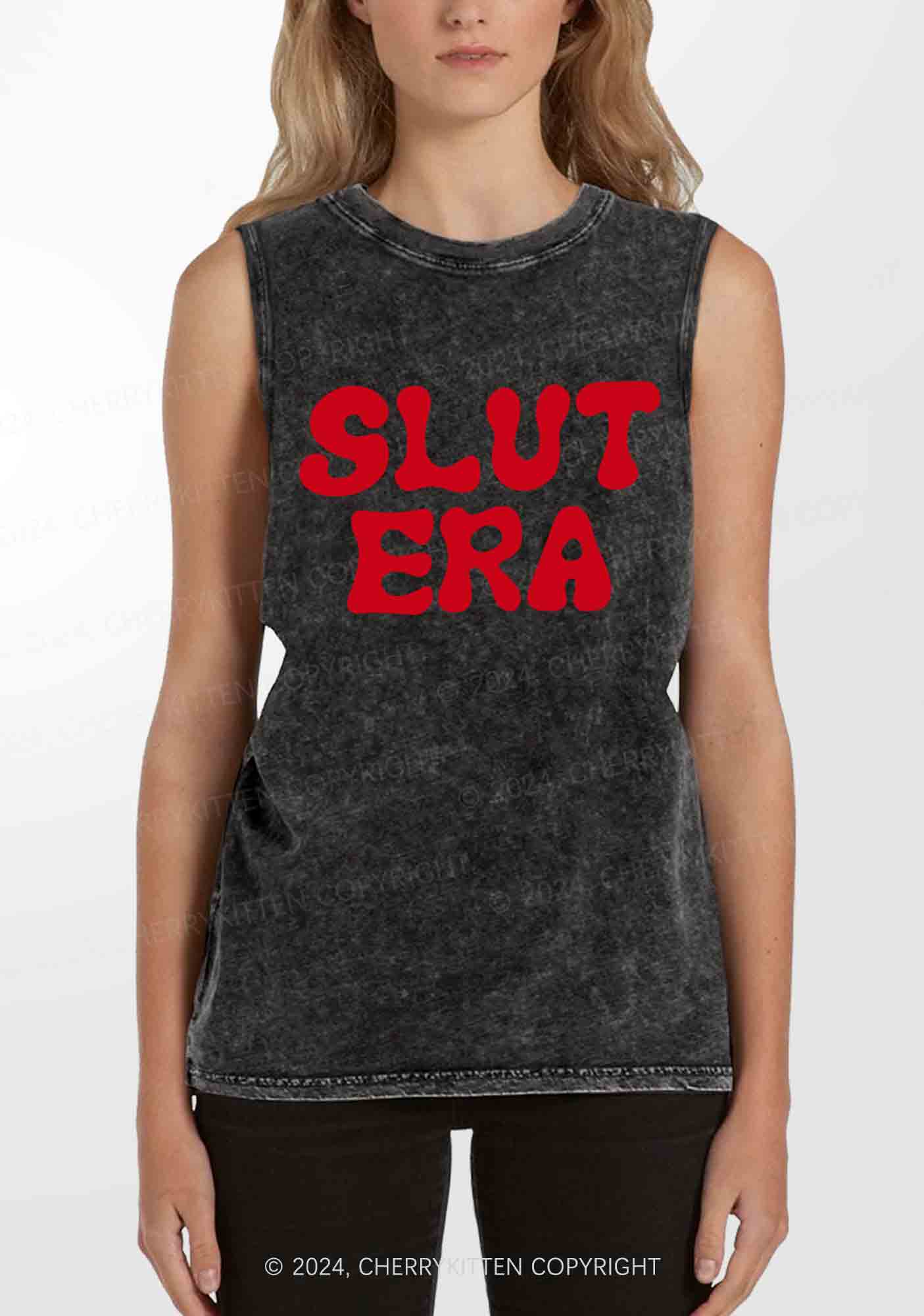 Slxt Era Y2K Washed Tank Cherrykitten - Image 2