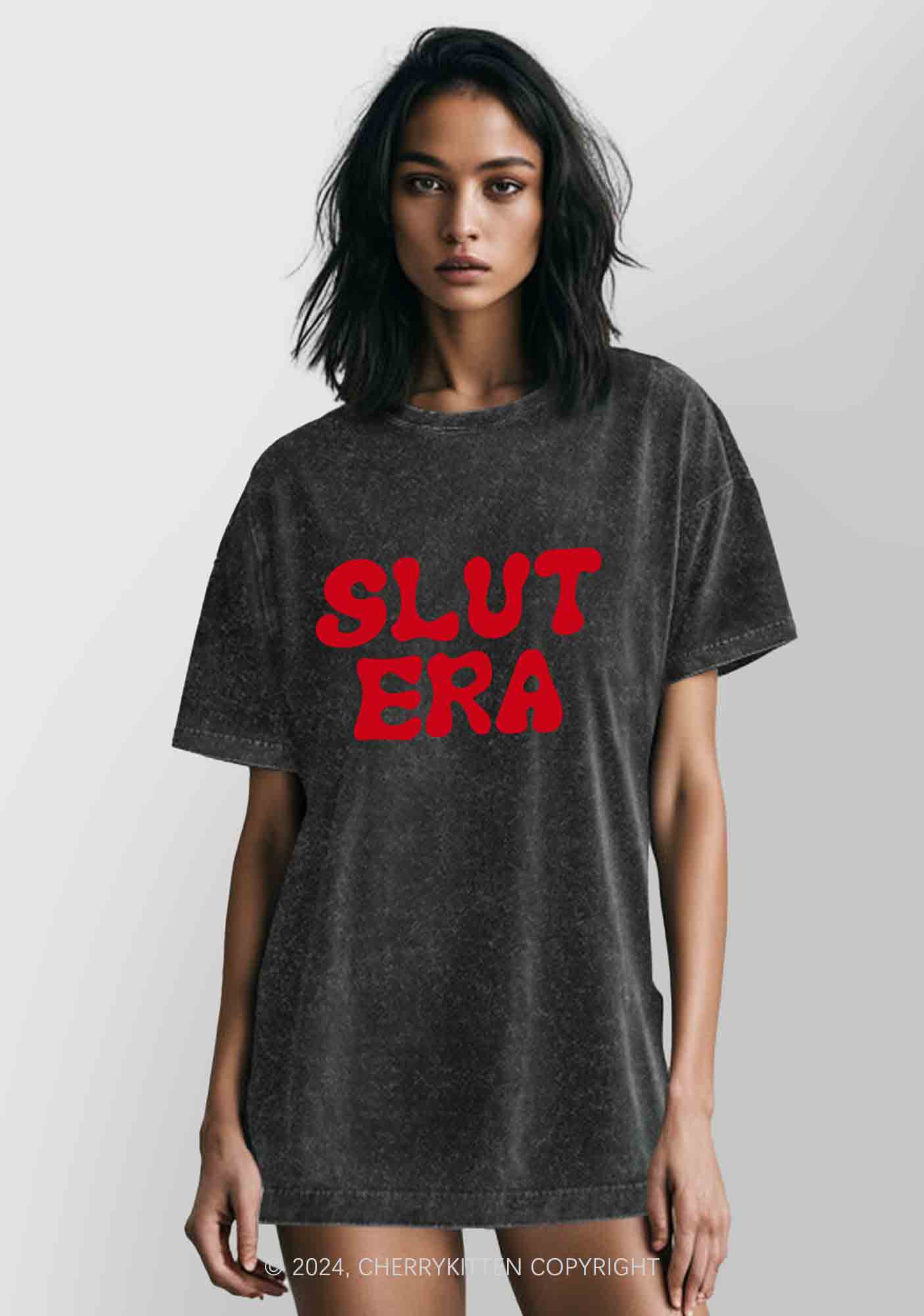 Slxt Era Y2K Washed Tee Cherrykitten - Image 2