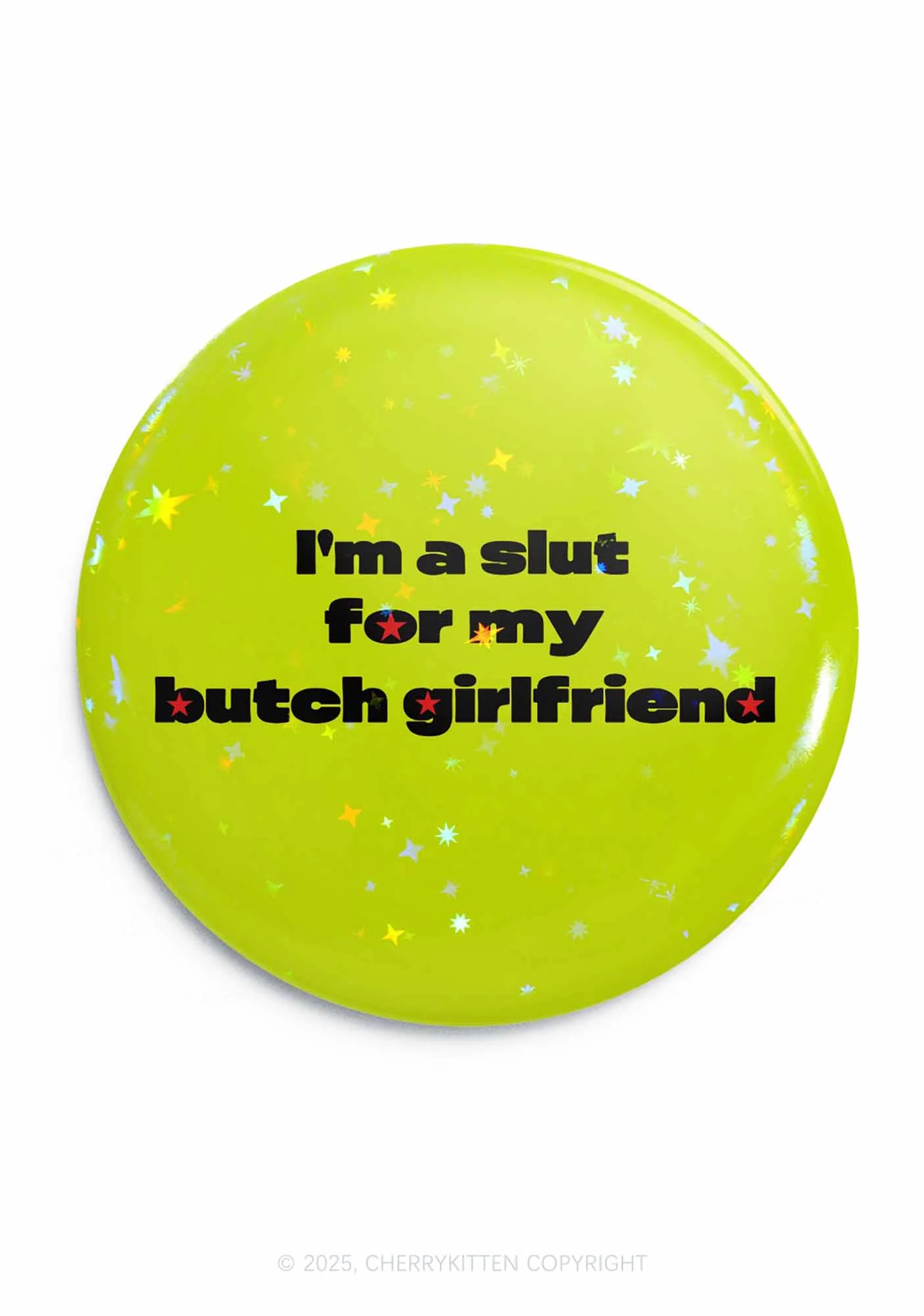 Slxt For Butch GF Pride 1Pc Y2K Pin Badge Cherrykitten - Image 3