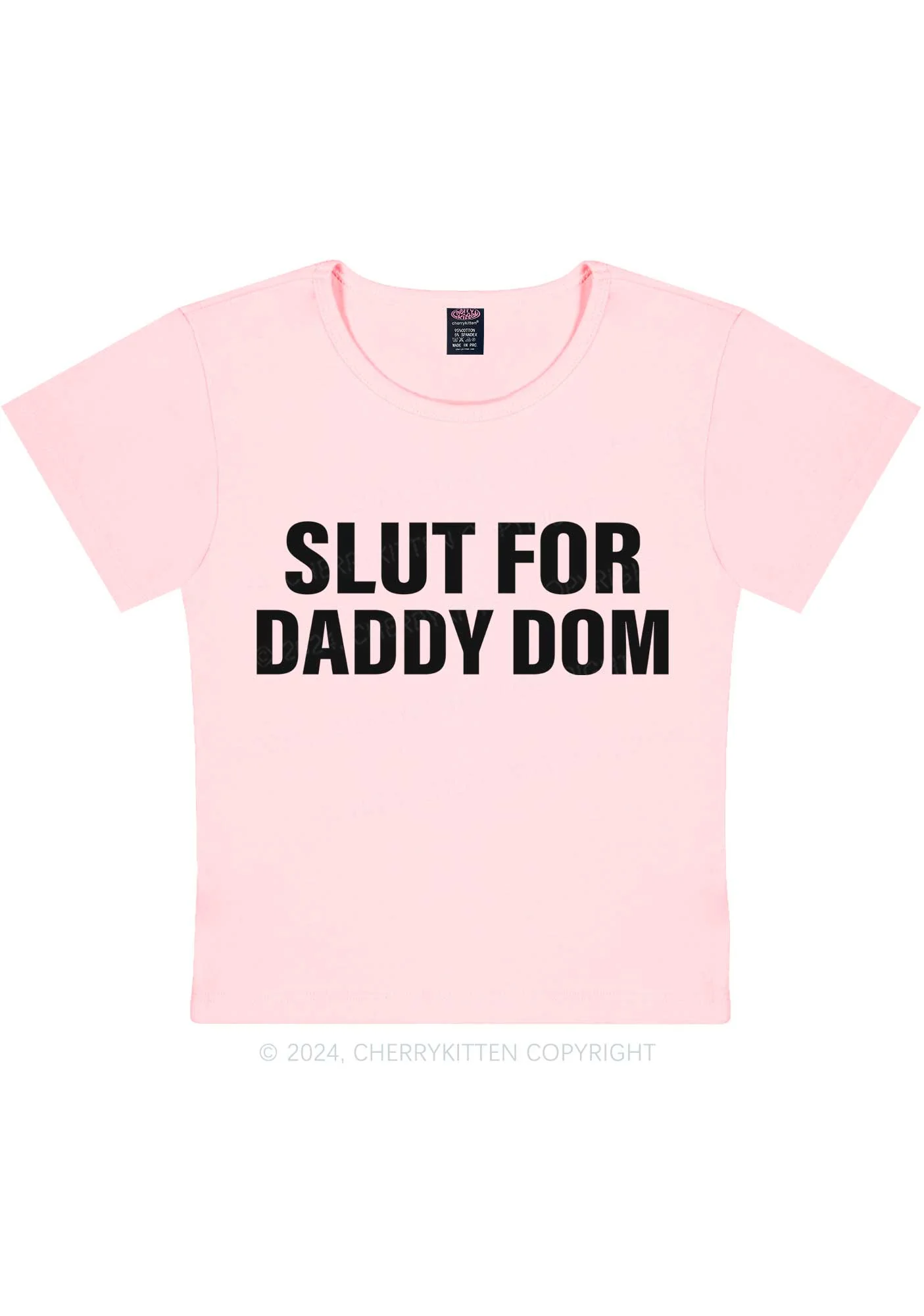 Slxt For Daddy Dom Y2K Baby Tee Cherrykitten - Image 11
