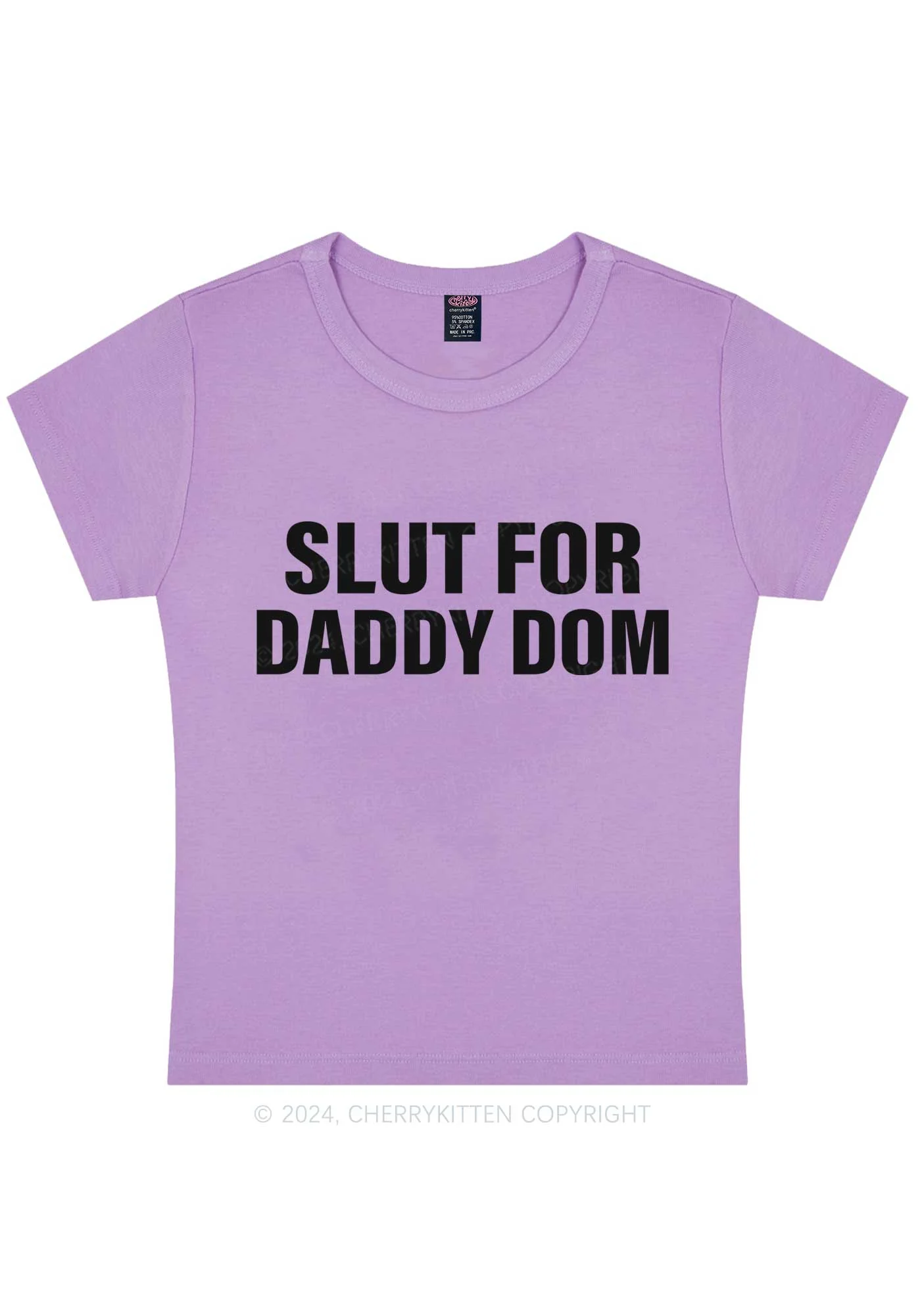 Slxt For Daddy Dom Y2K Baby Tee Cherrykitten - Image 7