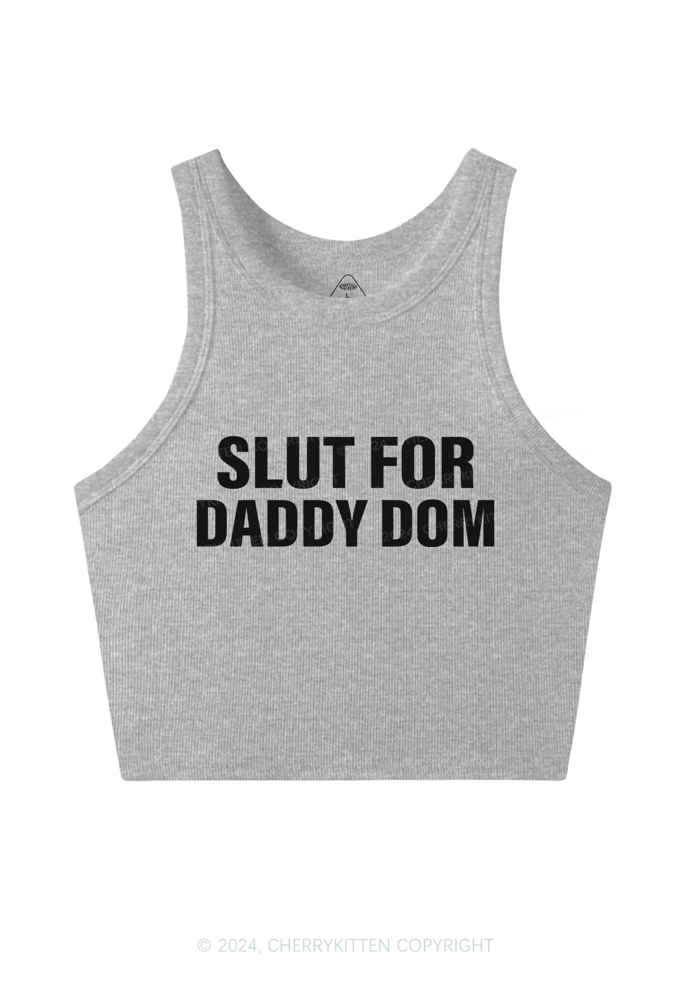 Slxt For Daddy Dom Y2K Crop Tank Top Cherrykitten - Image 5