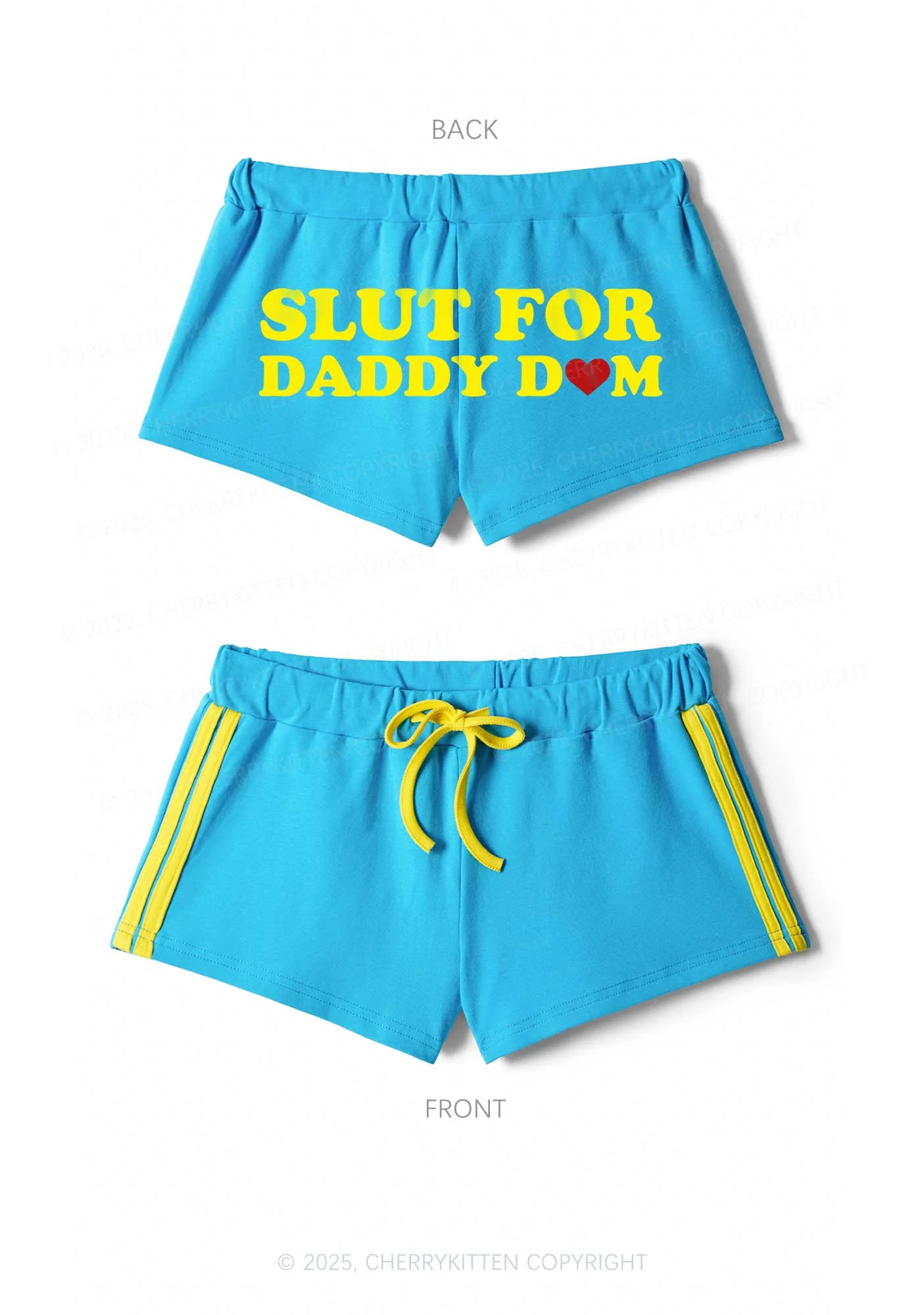 Slxt For Daddy Dom Y2K Drawstring Mini Shorts Cherrykitten - Image 3