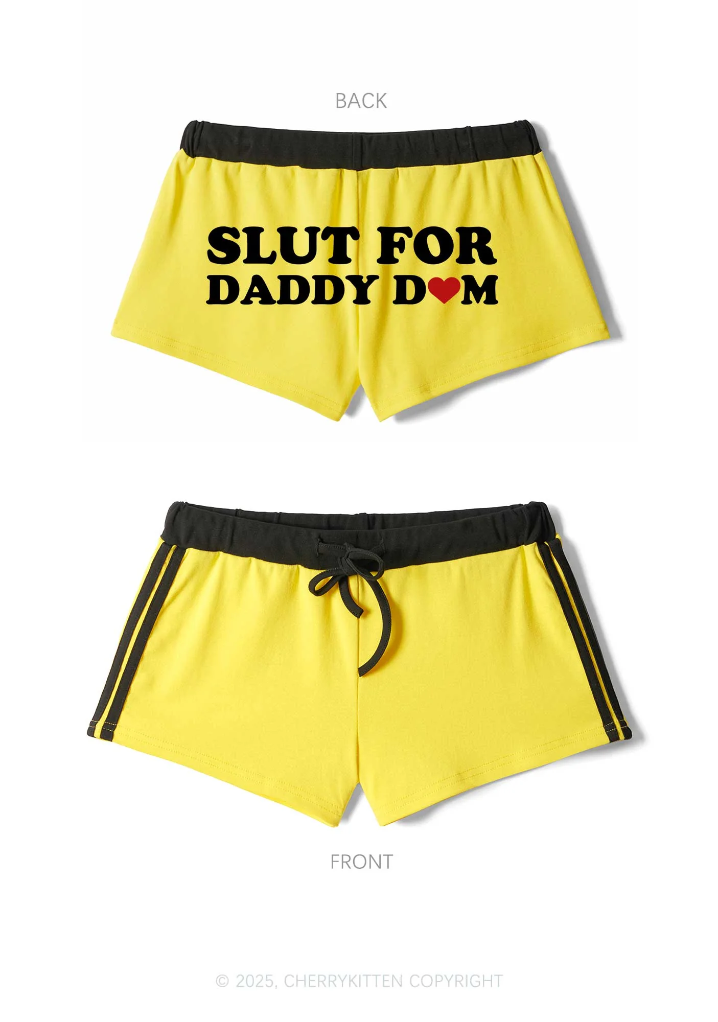 Slxt For Daddy Dom Y2K Drawstring Mini Shorts Cherrykitten - Image 5
