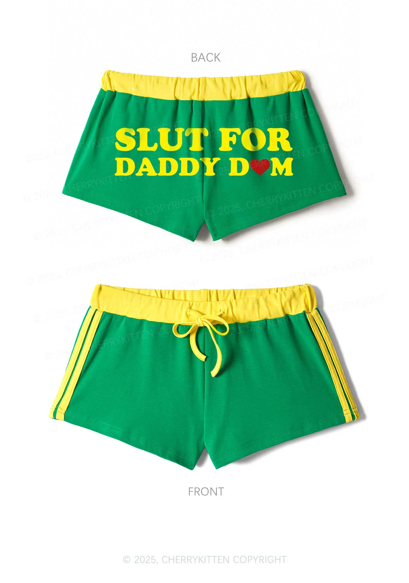 Slxt For Daddy Dom Y2K Drawstring Mini Shorts Cherrykitten - Image 6