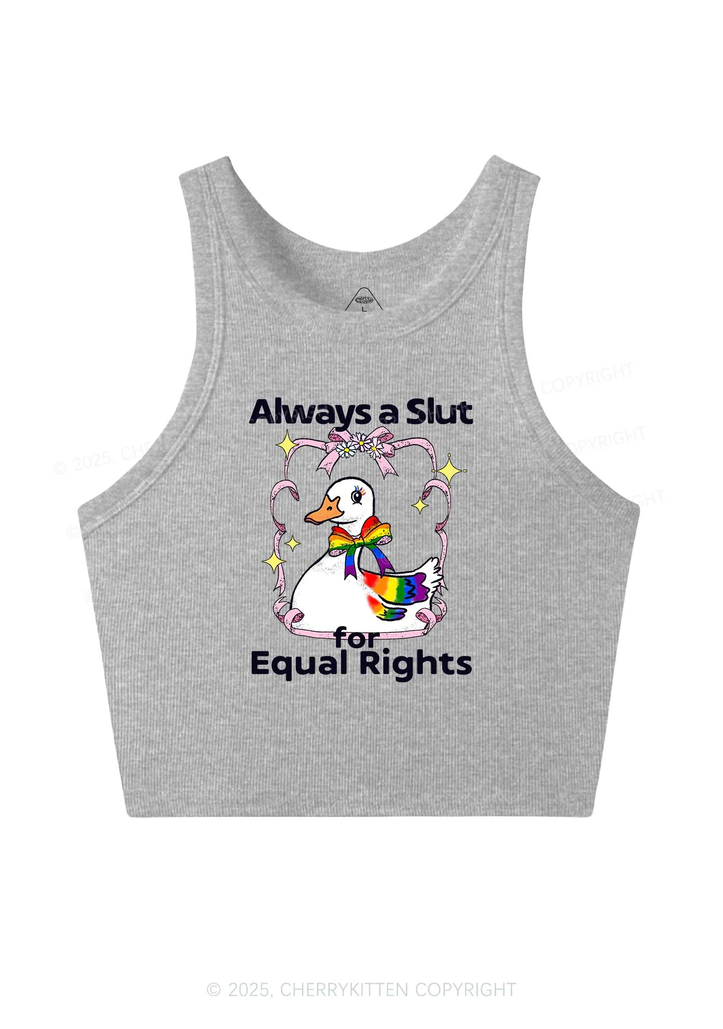 Slxt For Equal Rights Pride Y2K Crop Tank Top Cherrykitten - Image 5