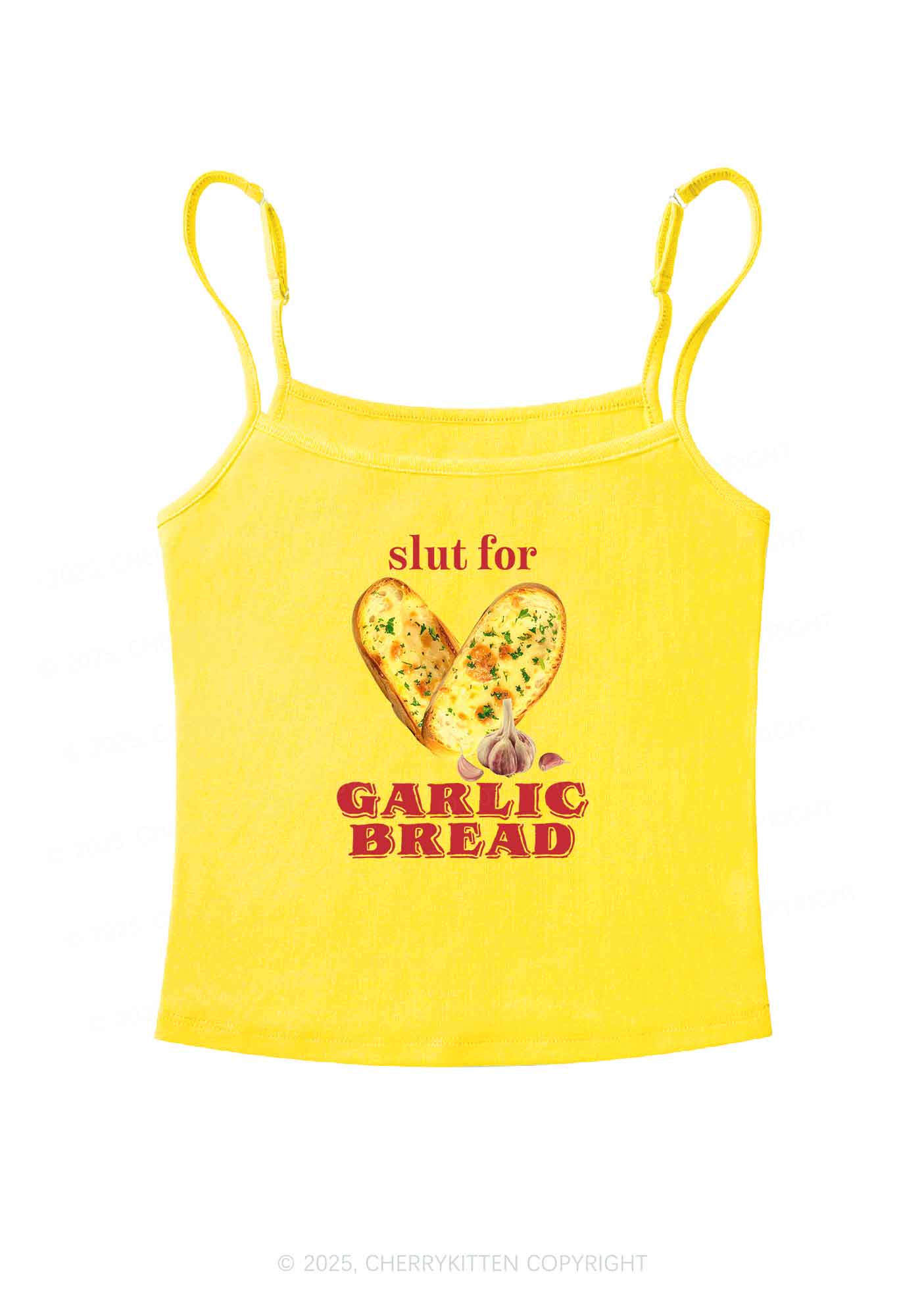 Slxt For Garlic Bread Y2K Spaghetti Strap Cami Cherrykitten - Image 7