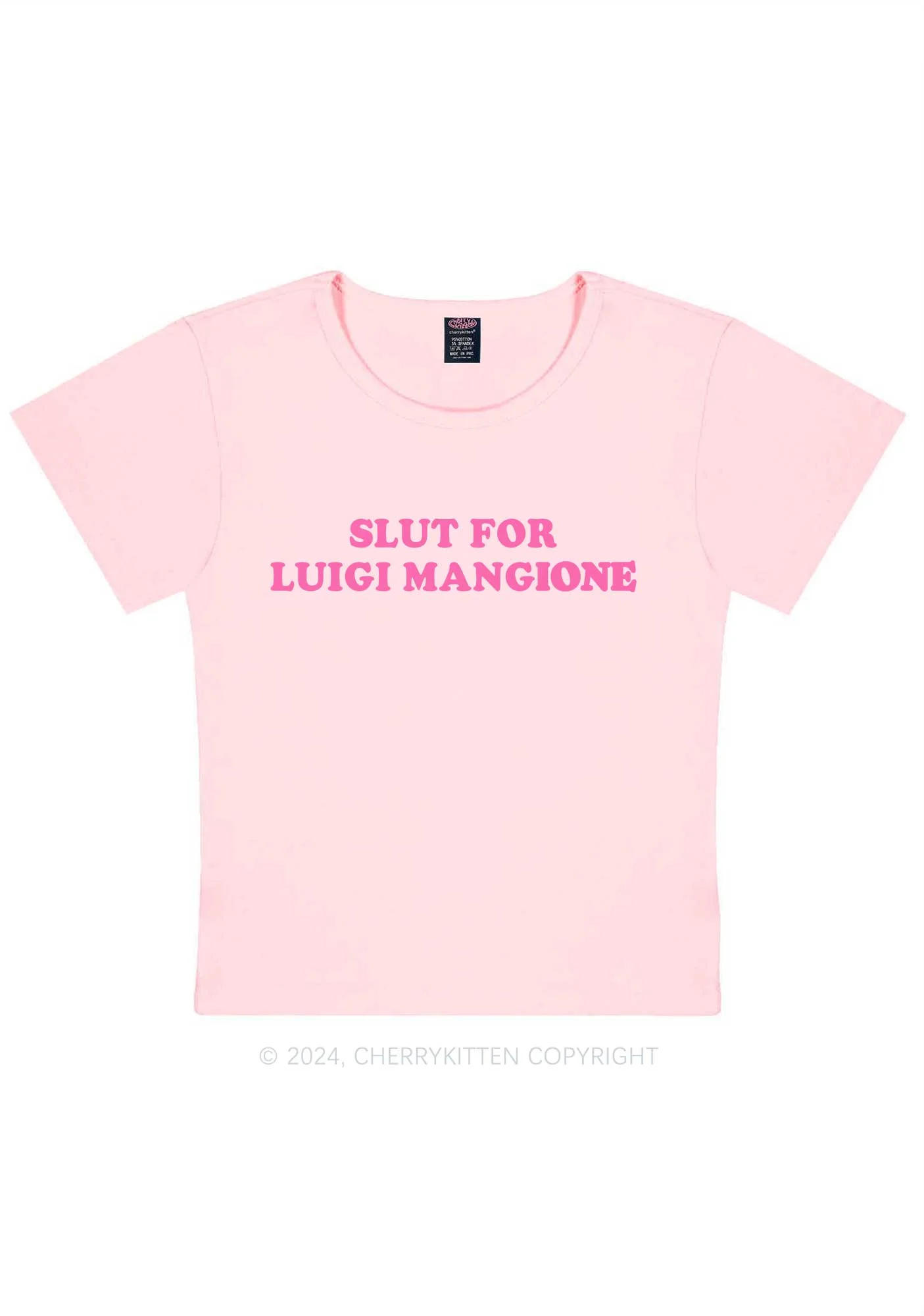 Slxt For Luigi Y2K Baby Tee Cherrykitten - Image 11