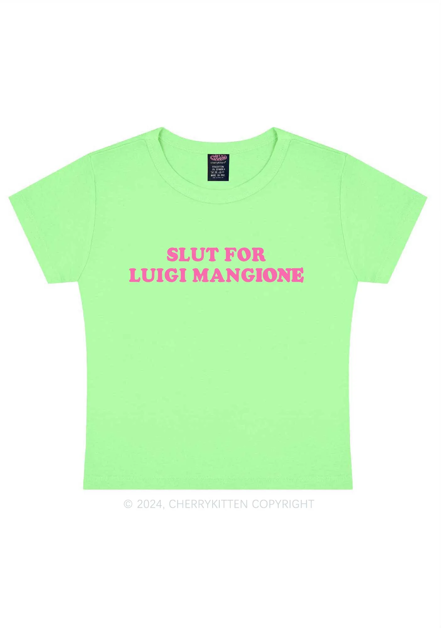 Slxt For Luigi Y2K Baby Tee Cherrykitten - Image 12