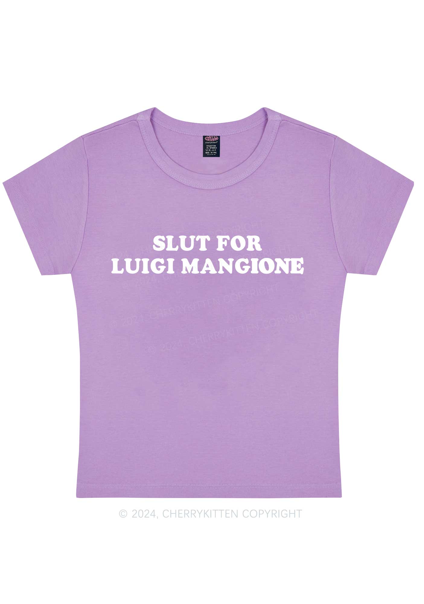 Slxt For Luigi Y2K Baby Tee Cherrykitten - Image 7