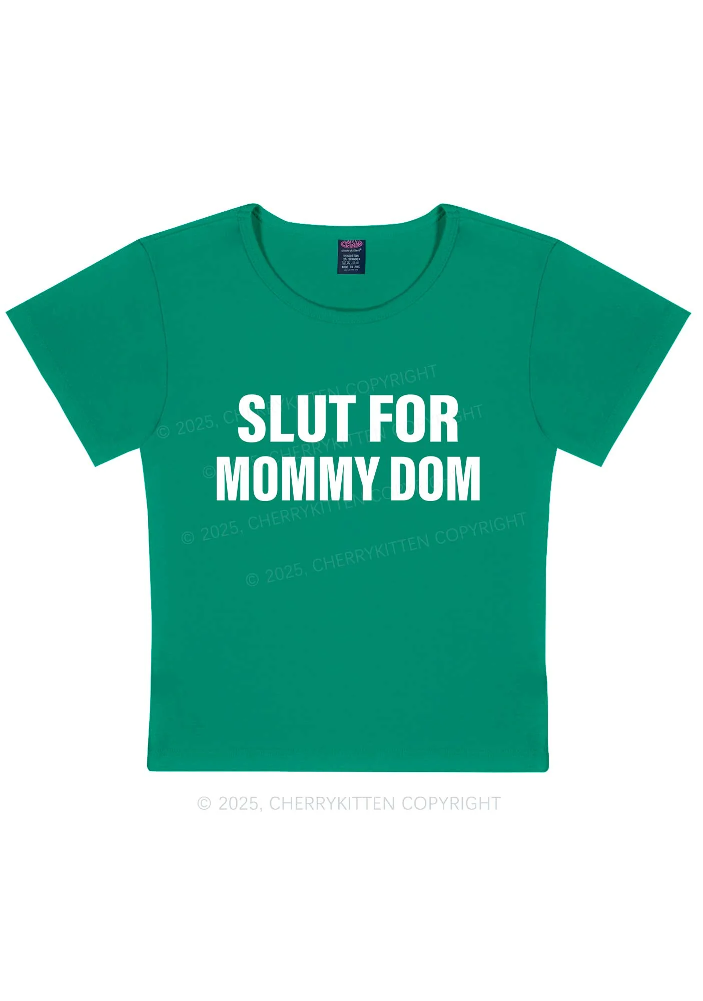 Slxt For Mommy Dom Y2K Baby Tee Cherrykitten - Image 11