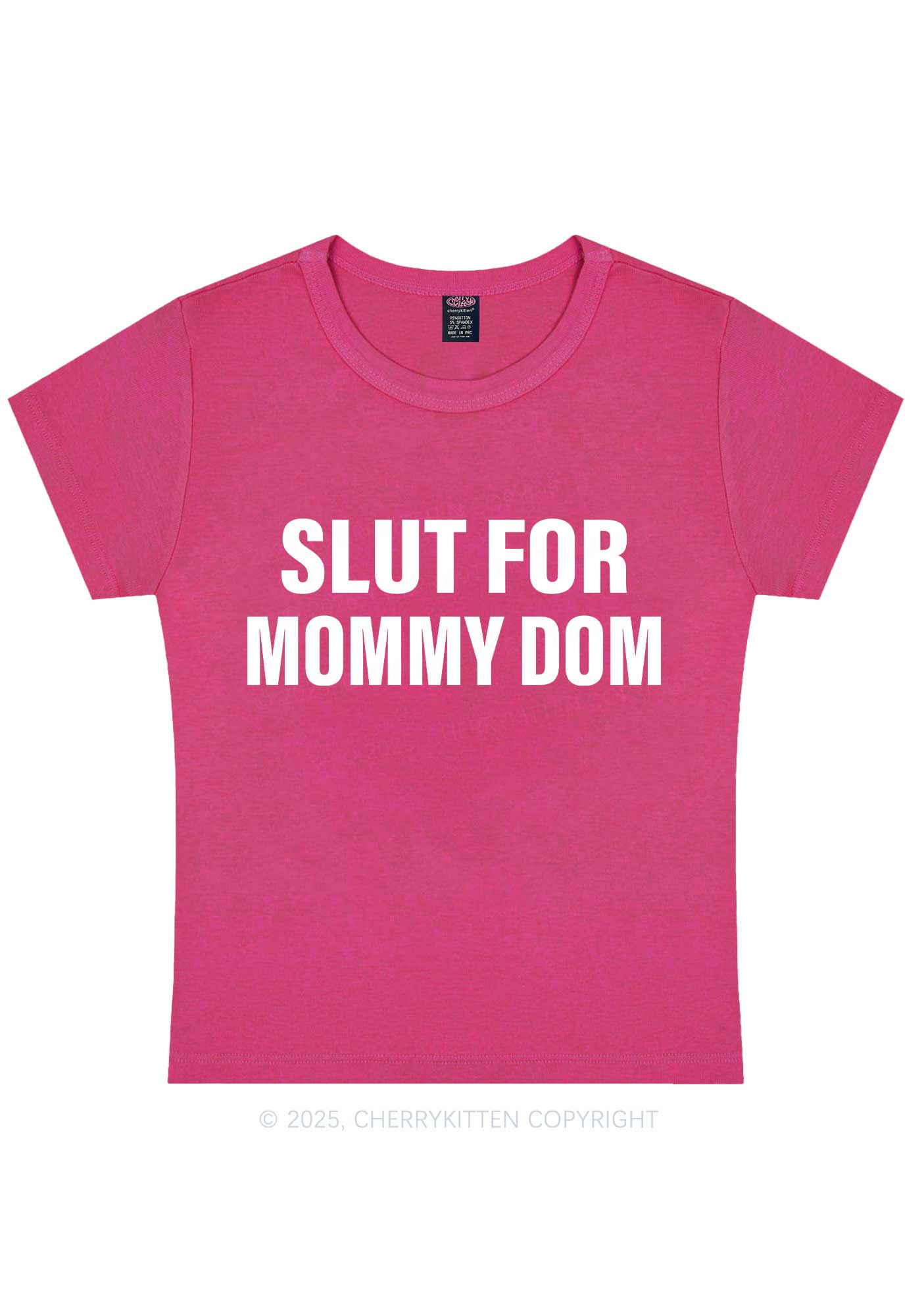 Slxt For Mommy Dom Y2K Baby Tee Cherrykitten - Image 5