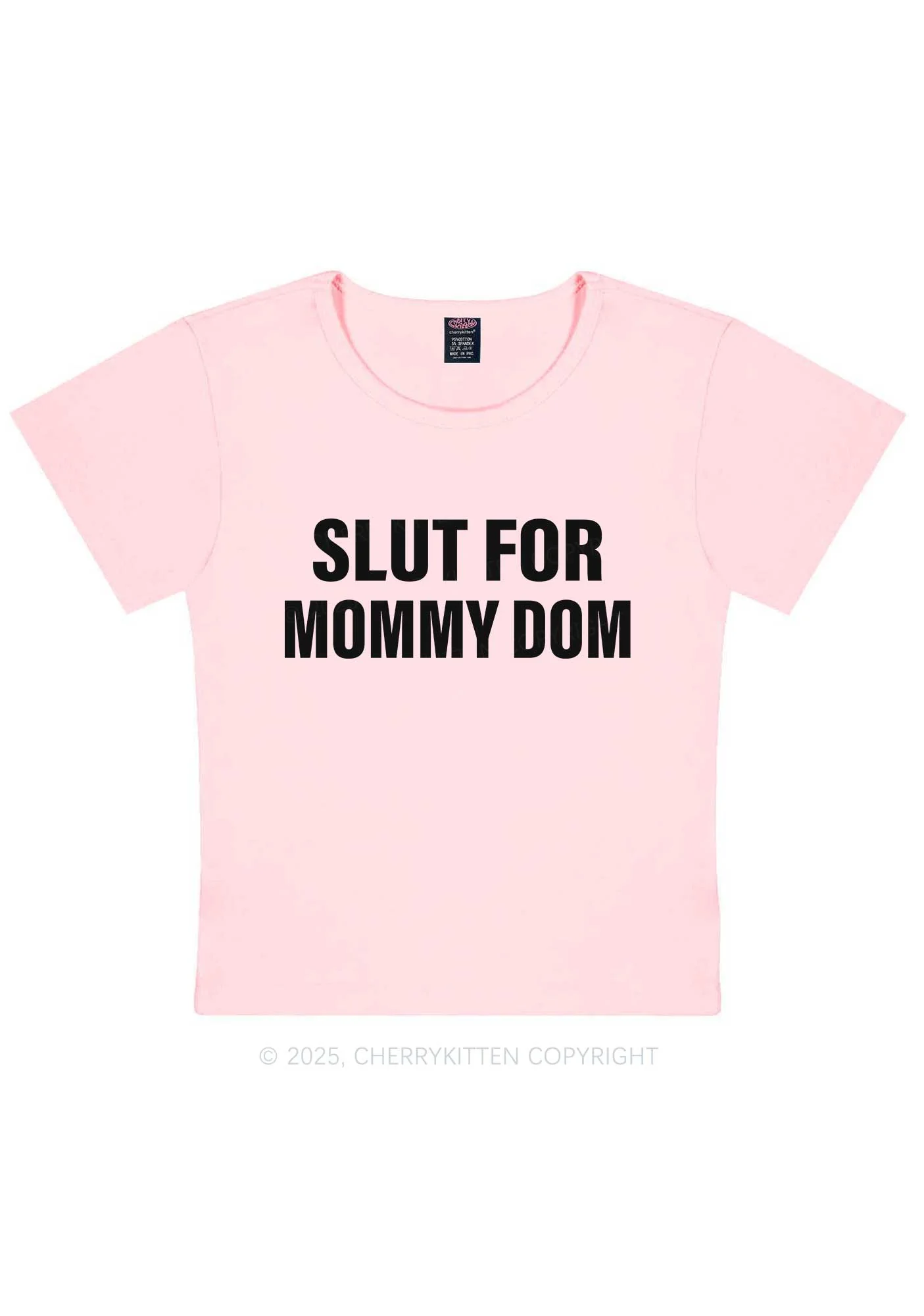 Slxt For Mommy Dom Y2K Baby Tee Cherrykitten - Image 9