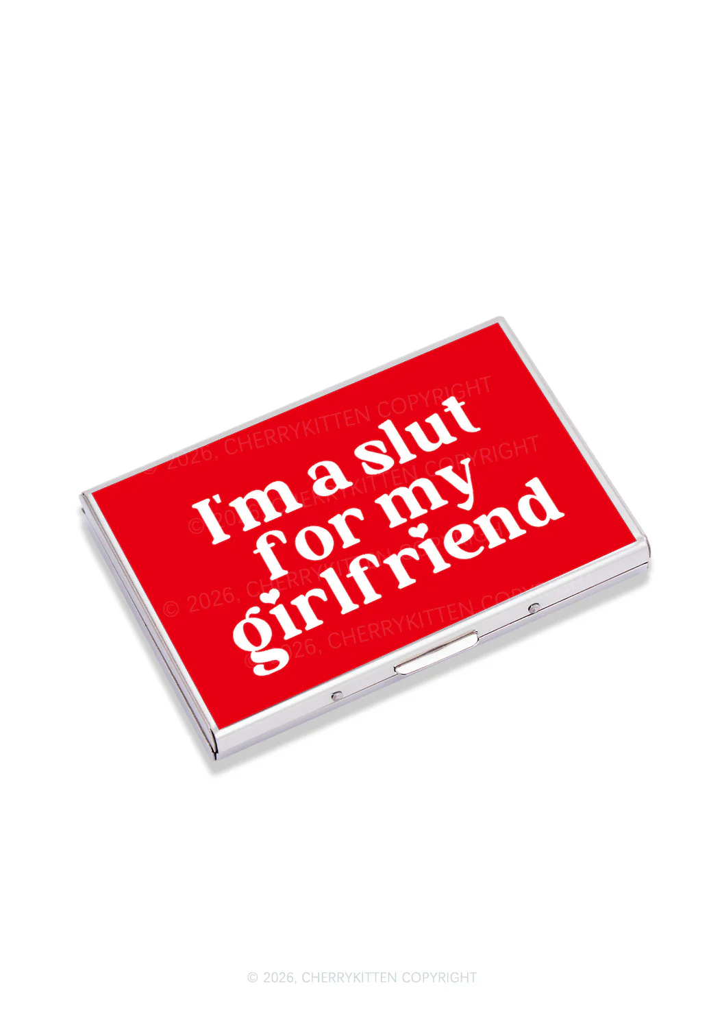 Slxt For My BF GF Valentine's Day Y2K Mirror Cigarette Case Cherrykitten - Image 3