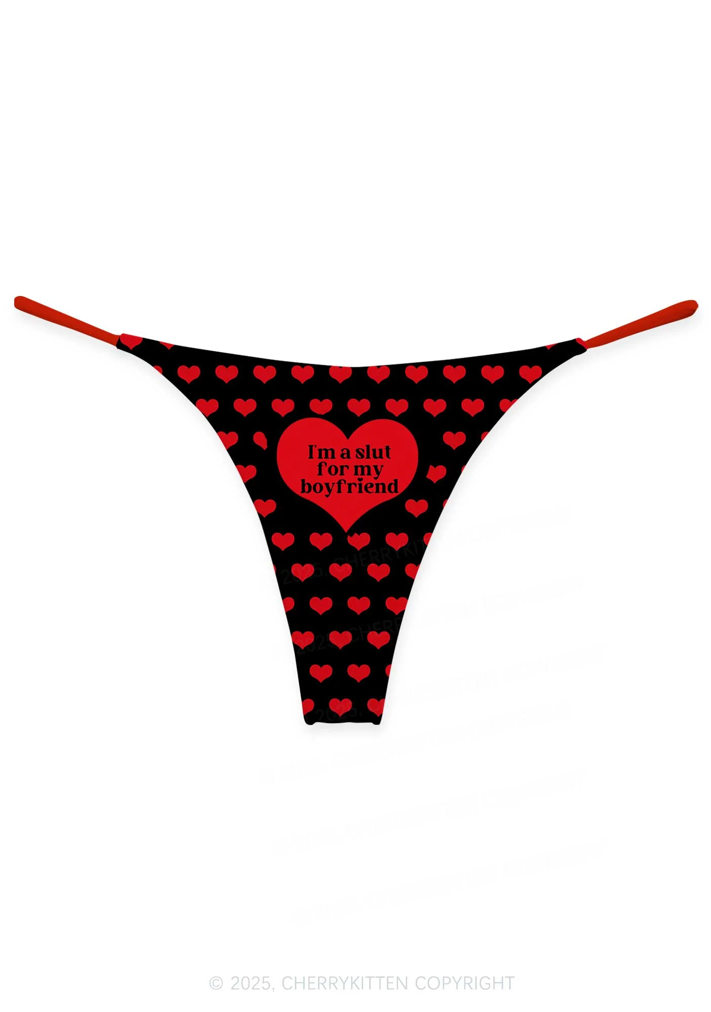 Slxt For My BF GF Valentine's Day Y2K Print Couples Boxer Thong Set Cherrykitten - Image 2