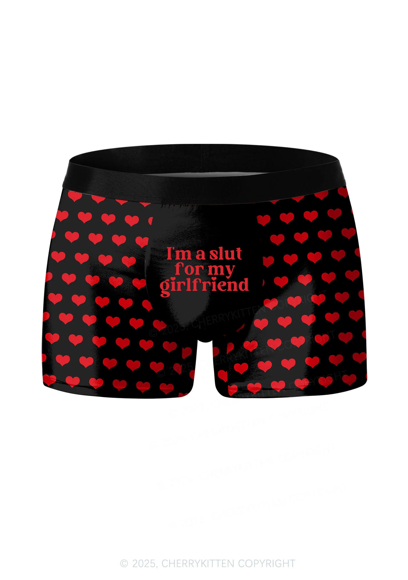 Slxt For My BF GF Valentine's Day Y2K Print Couples Boxer Thong Set Cherrykitten - Image 4