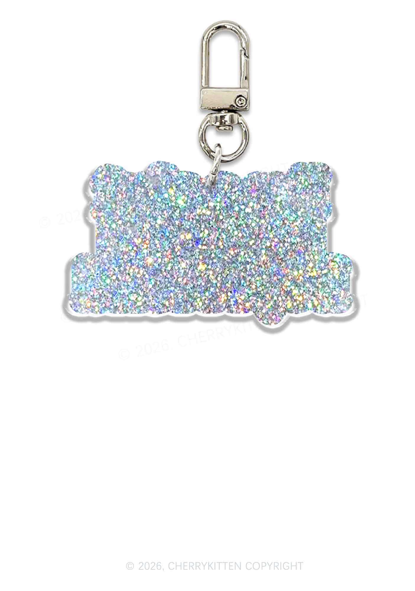 Slxt For My BF Valentine's Day 1pc Y2K Glitter Keychain Cherrykitten - Image 2