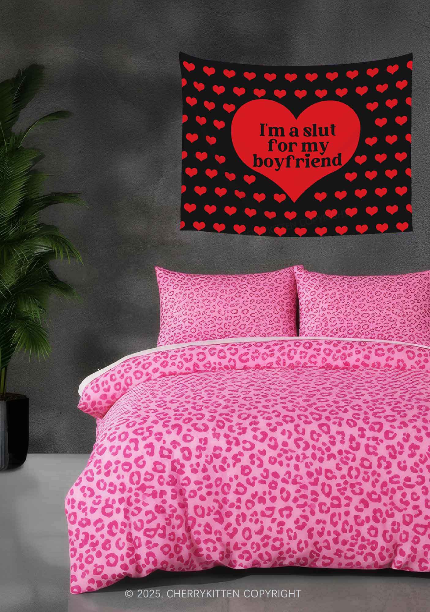 Slxt For My BF Valentine's Day Flag Y2K Tapestry Cherrykitten - Image 2