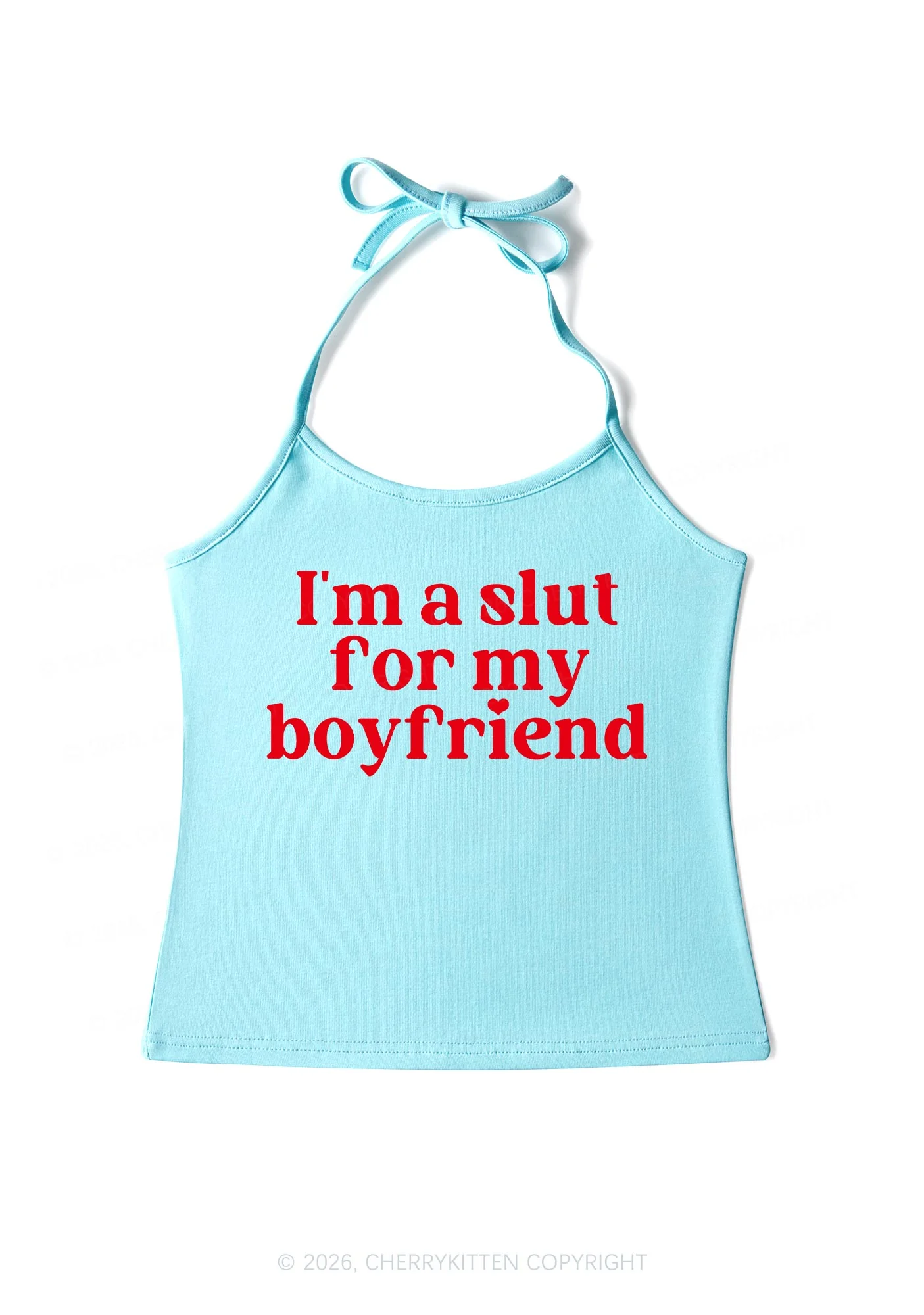Slxt For My BF Valentine's Day Y2K Halter Neck Cami Cherrykitten - Image 7