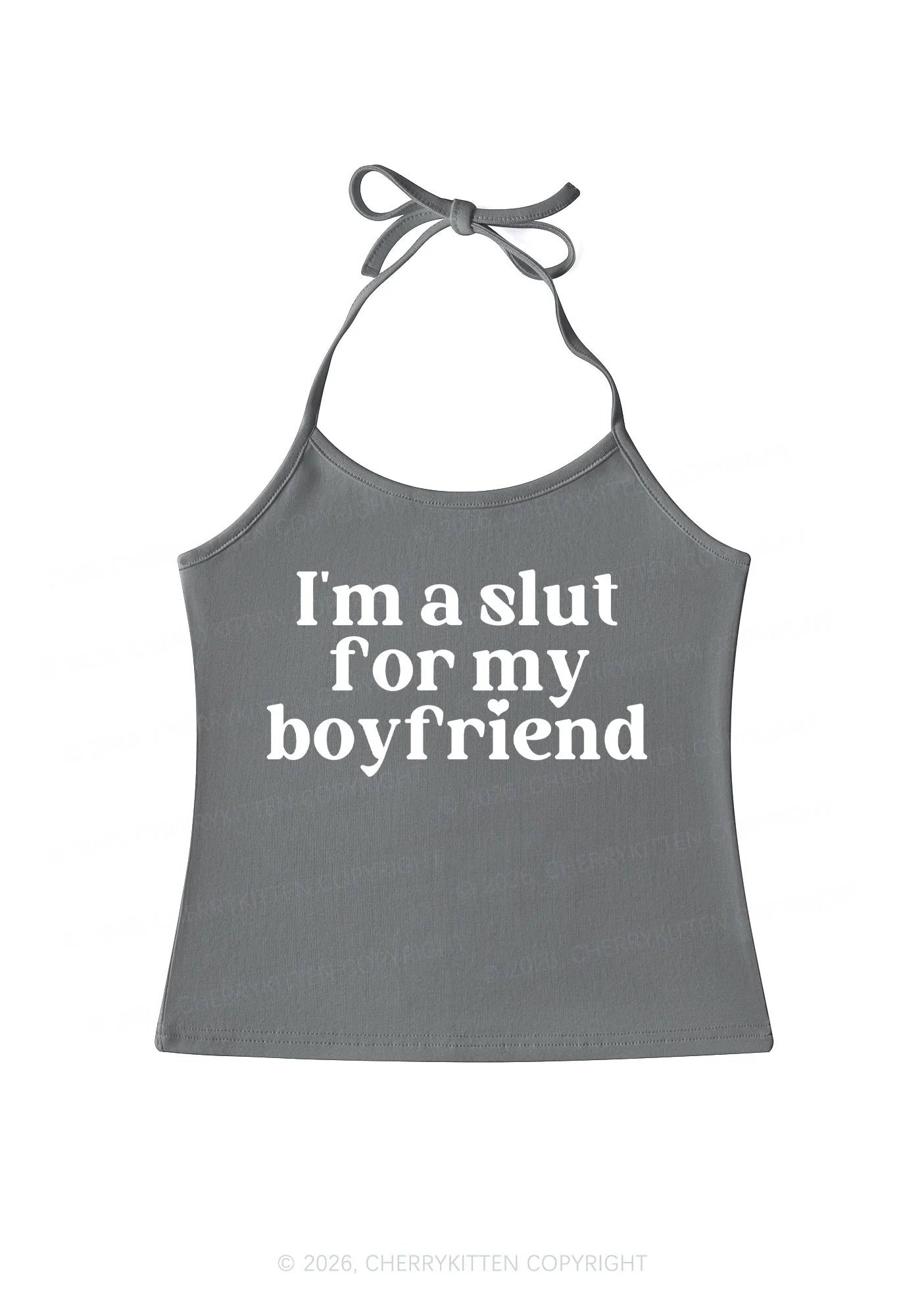 Slxt For My BF Valentine's Day Y2K Halter Neck Cami Cherrykitten - Image 8