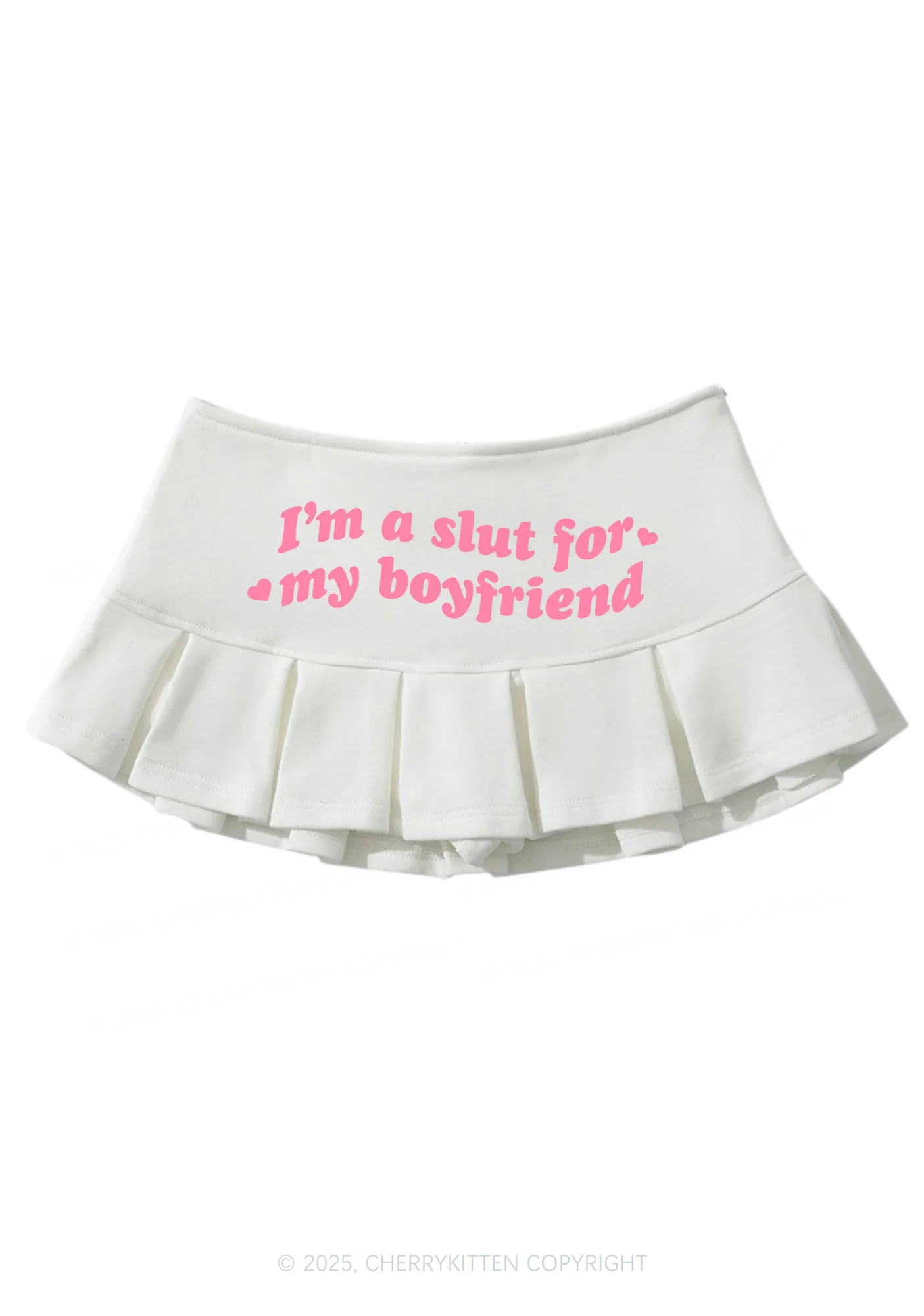 Slxt For My BF Valentine's Day Y2K Mini Pleated Skirts Cherrykitten - Image 2