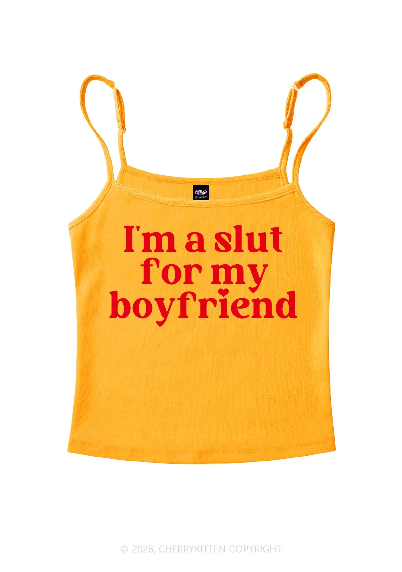 Slxt For My BF Valentine's Day Y2K Spaghetti Strap Cami Cherrykitten - Image 7